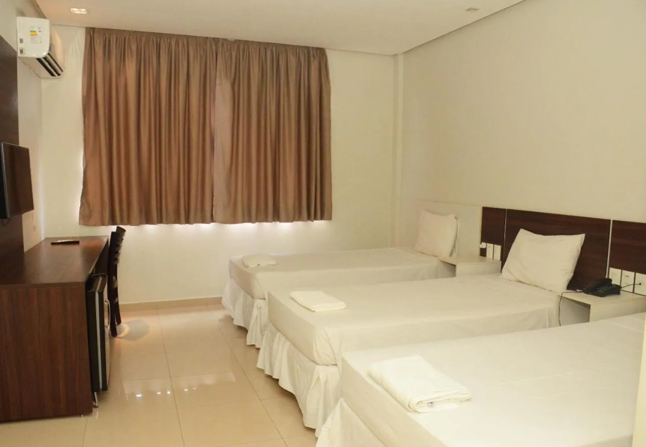 Bed in Hotel Palace Santarém Brasil