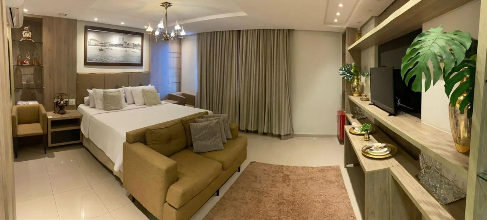 Bed in Hotel Palace Santarém Brasil