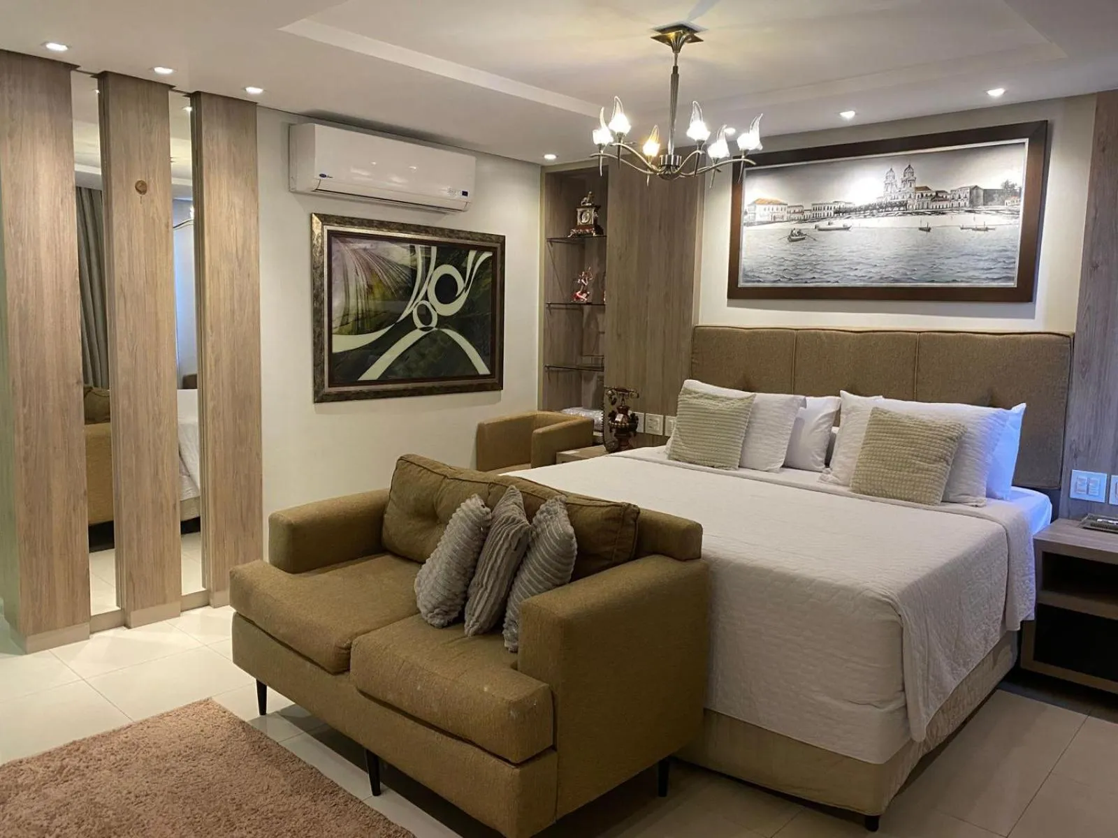 Bed in Hotel Palace Santarém Brasil