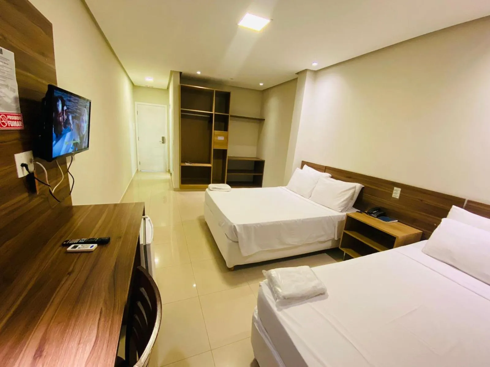 Bed in Hotel Palace Santarém Brasil