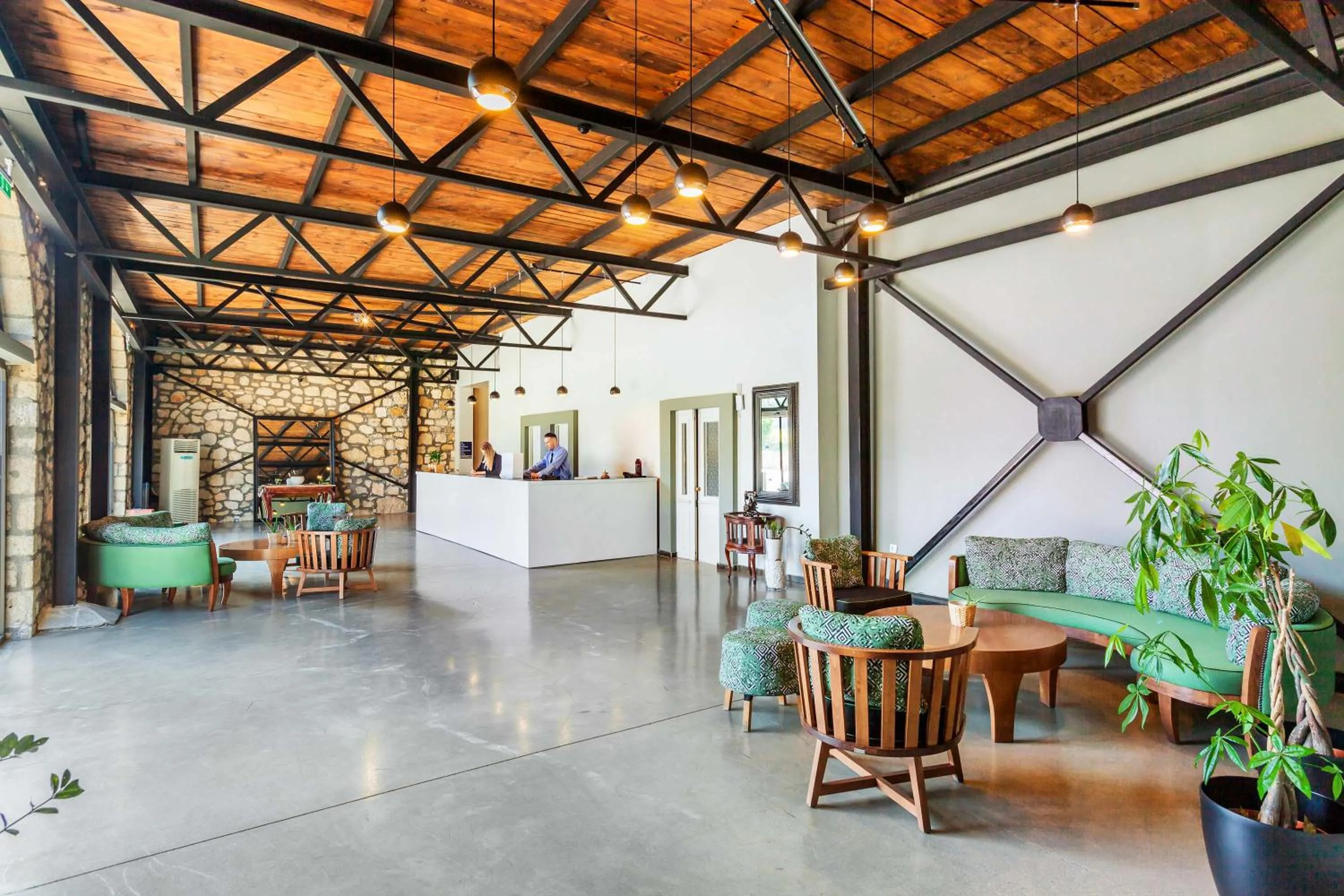 Lobby or reception in Hotel Kriopigi