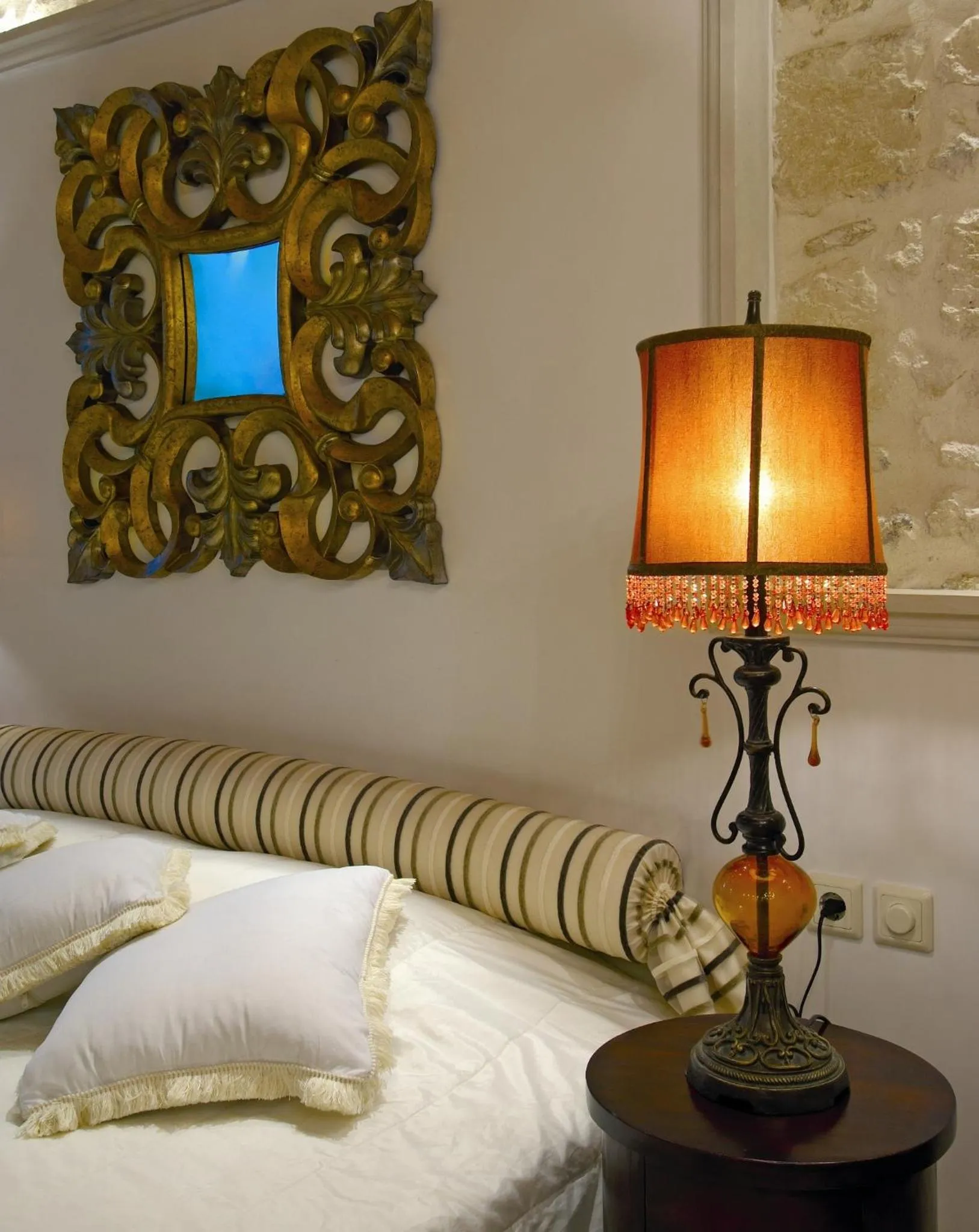 Bed in Avli Lounge Apartments