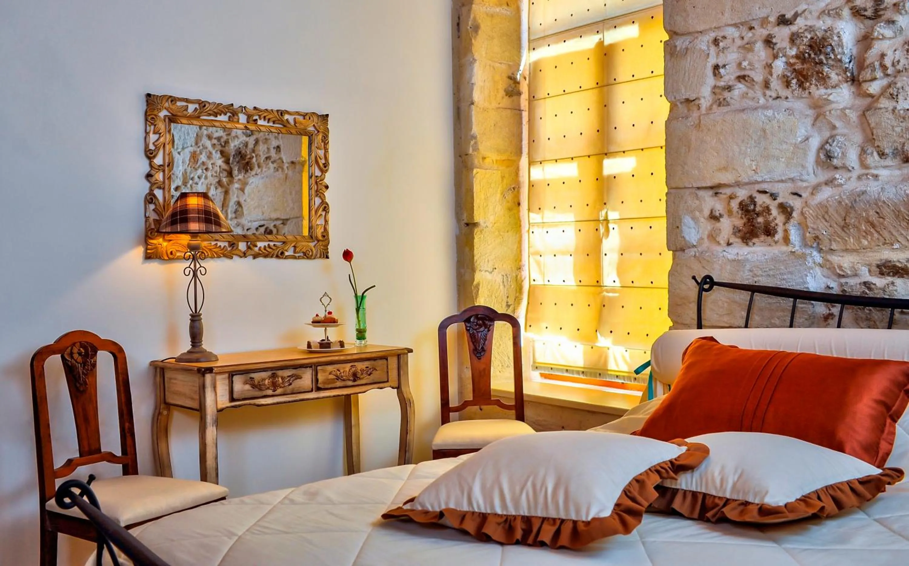 Bed in Avli Lounge Apartments