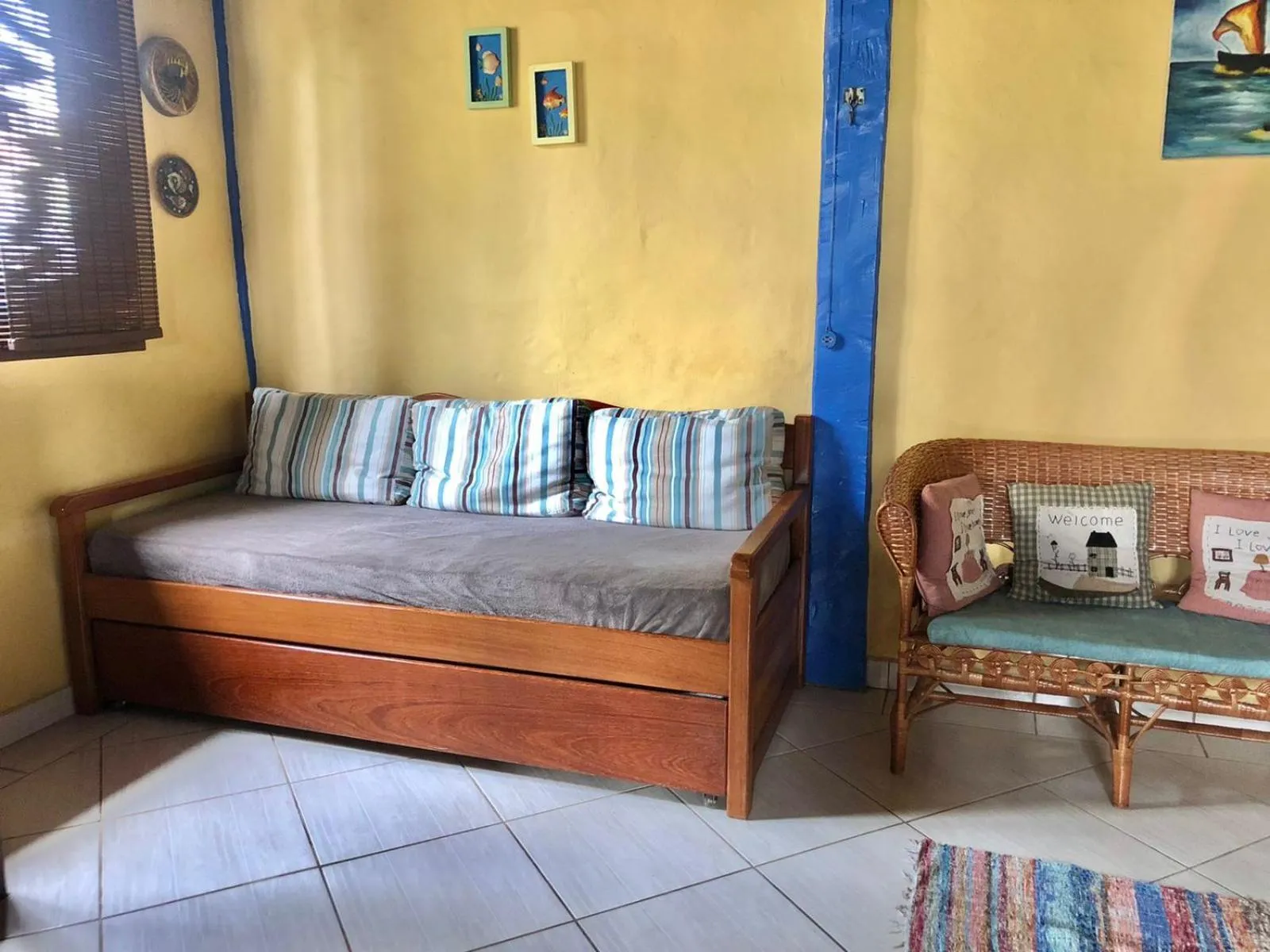 Bed in Chalés no centro de Bombinhas