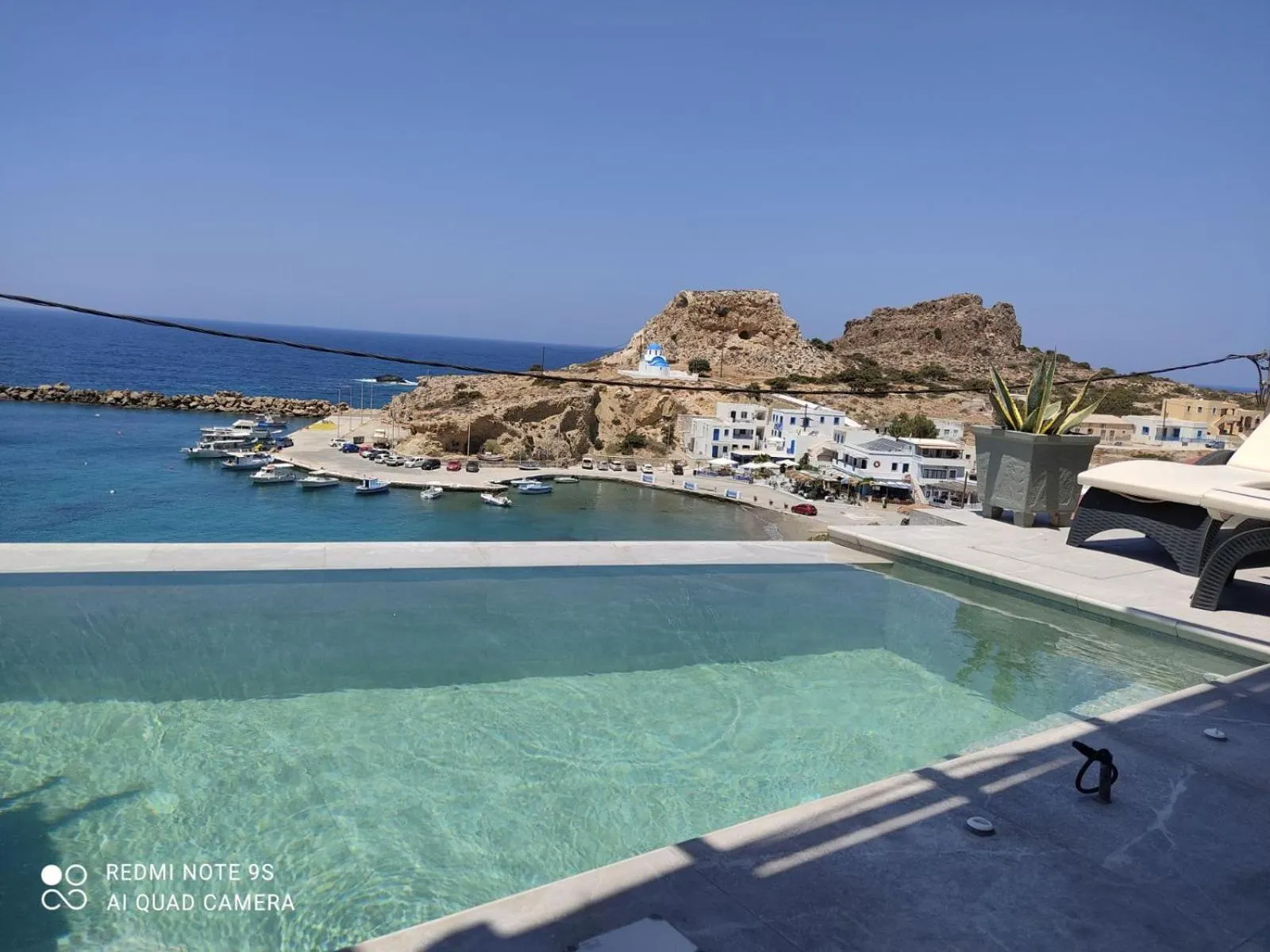 Pool view in Alkioni Hotel