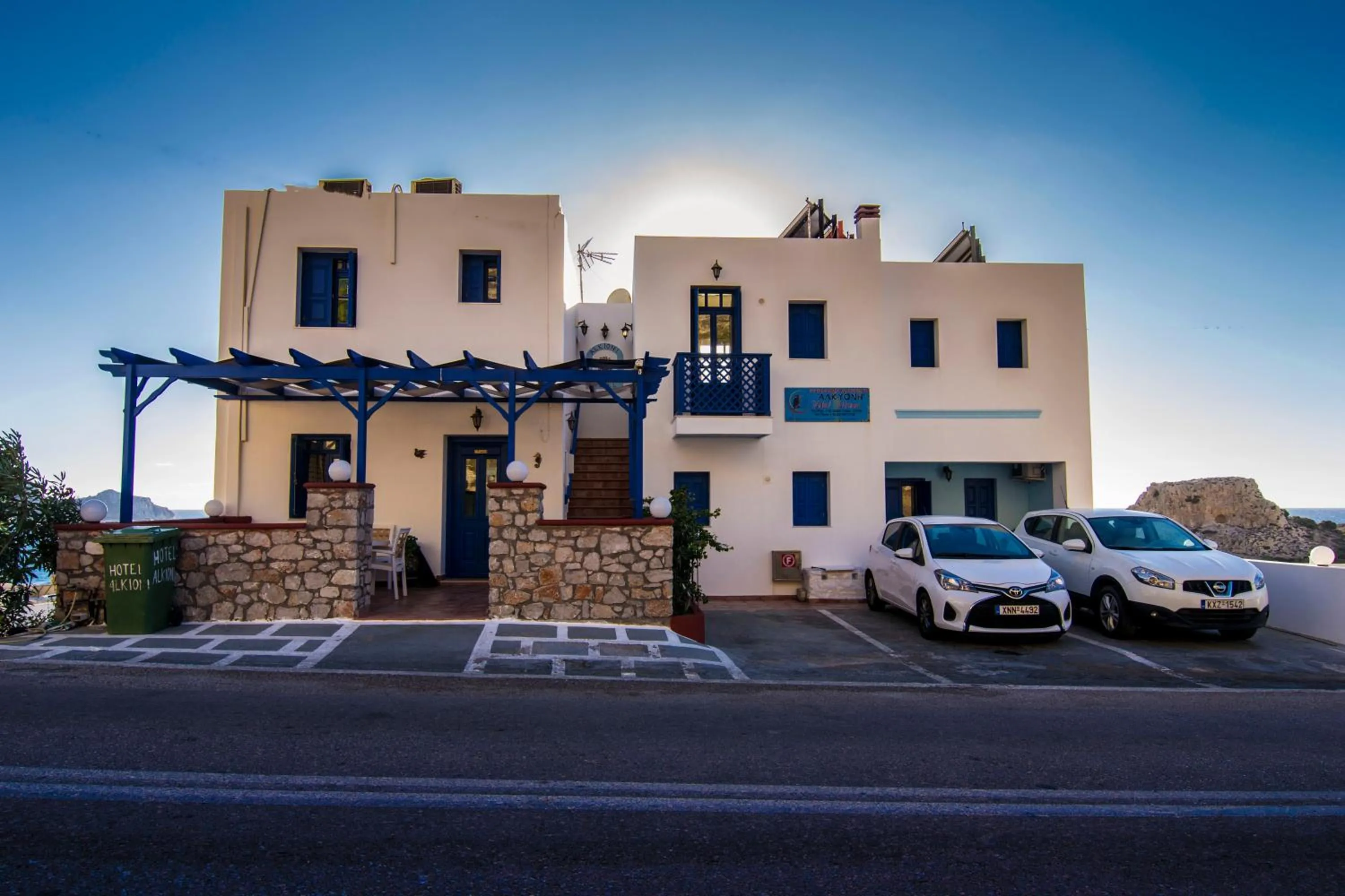 Facade/entrance in Alkioni Hotel