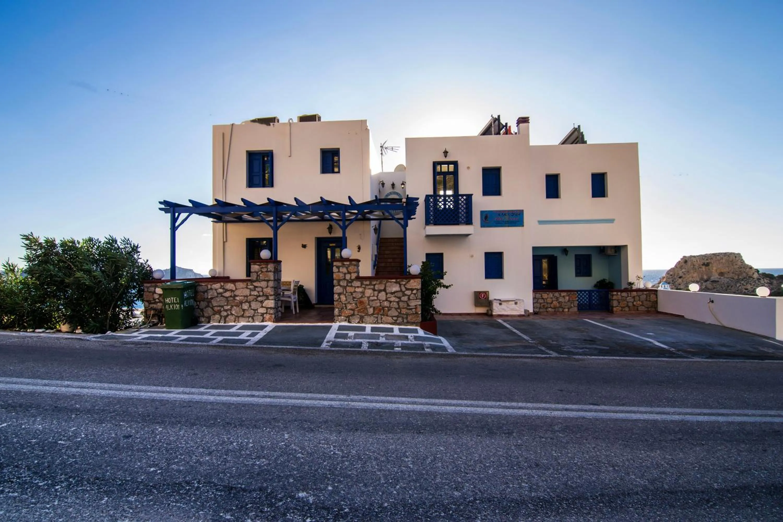 Facade/entrance in Alkioni Hotel