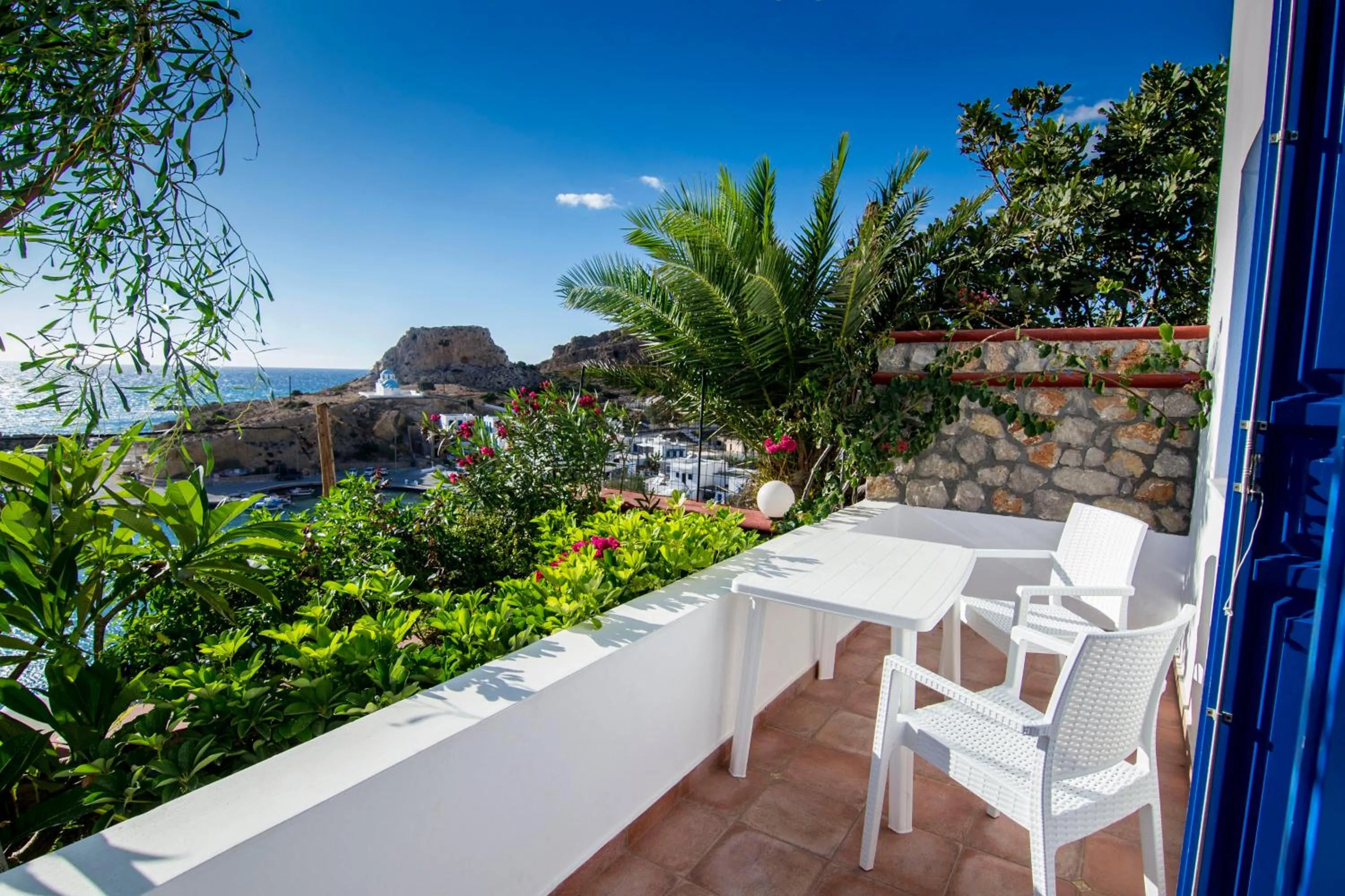 Garden view in Alkioni Hotel