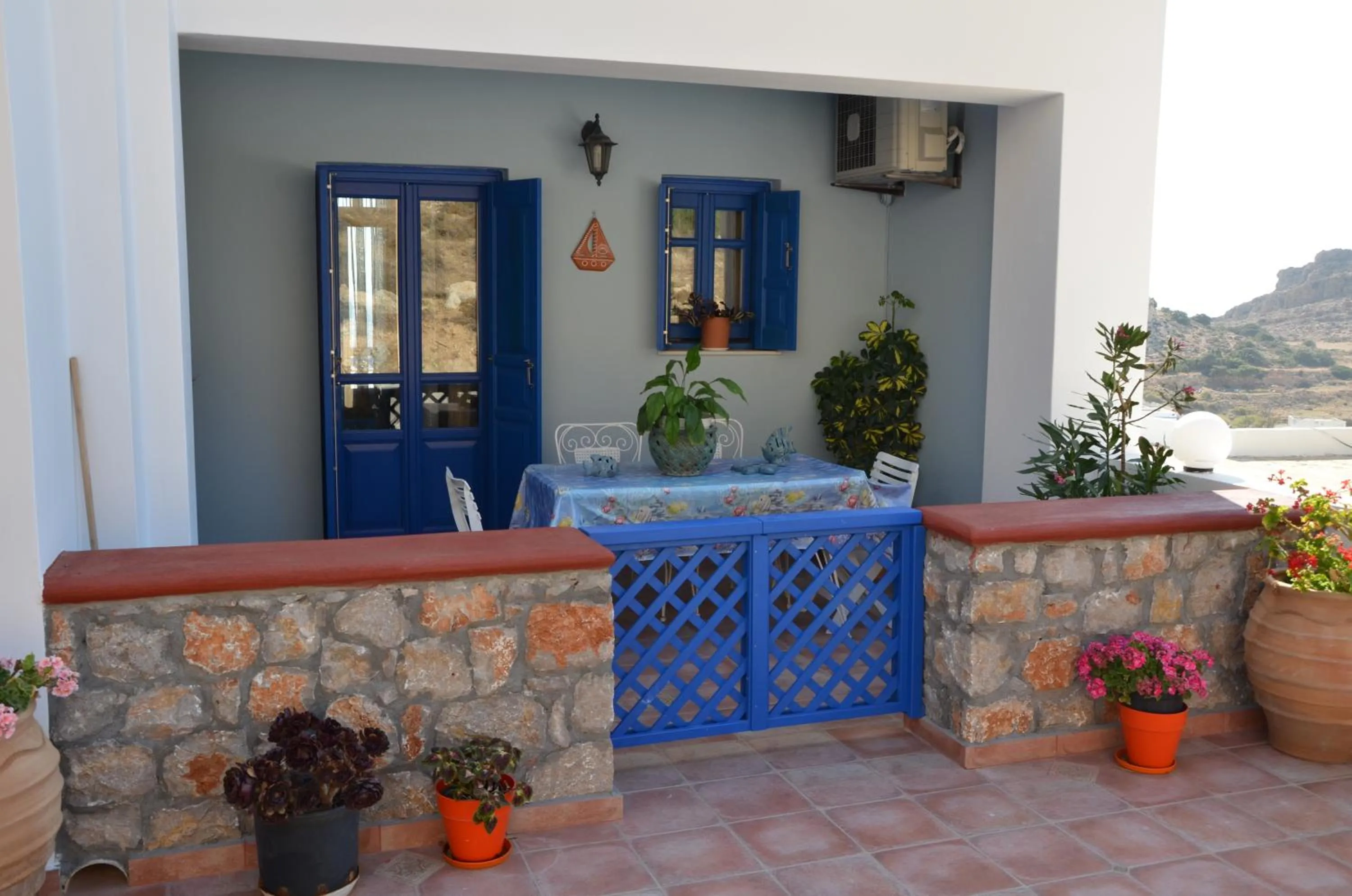 Balcony/Terrace in Alkioni Hotel