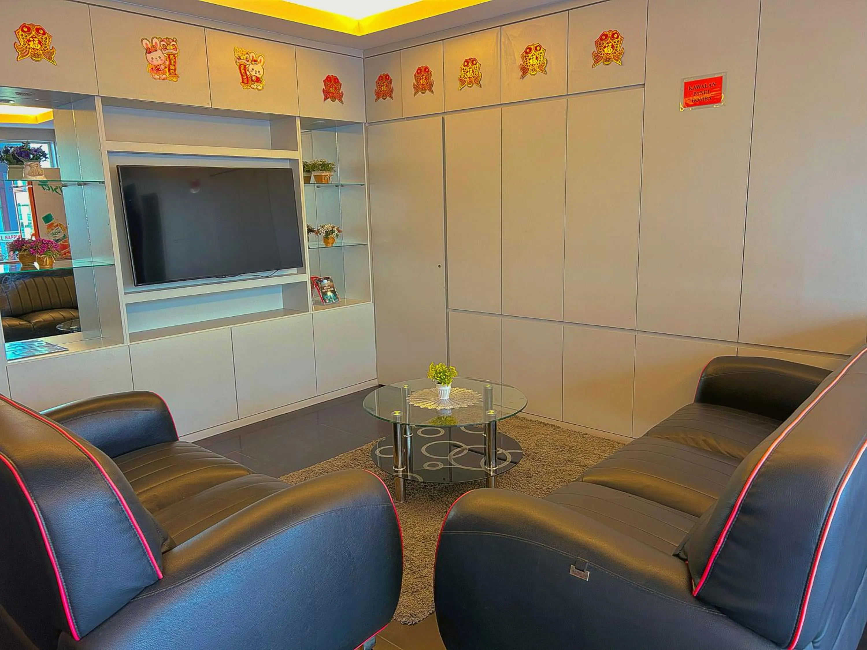 Seating area in Double Happiness Hotel