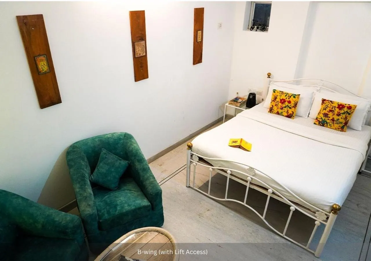 Bedroom, Bed in Moustache Udaipur