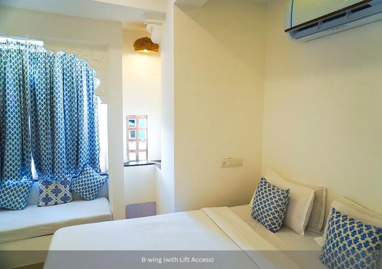 Bedroom, Bed in Moustache Udaipur