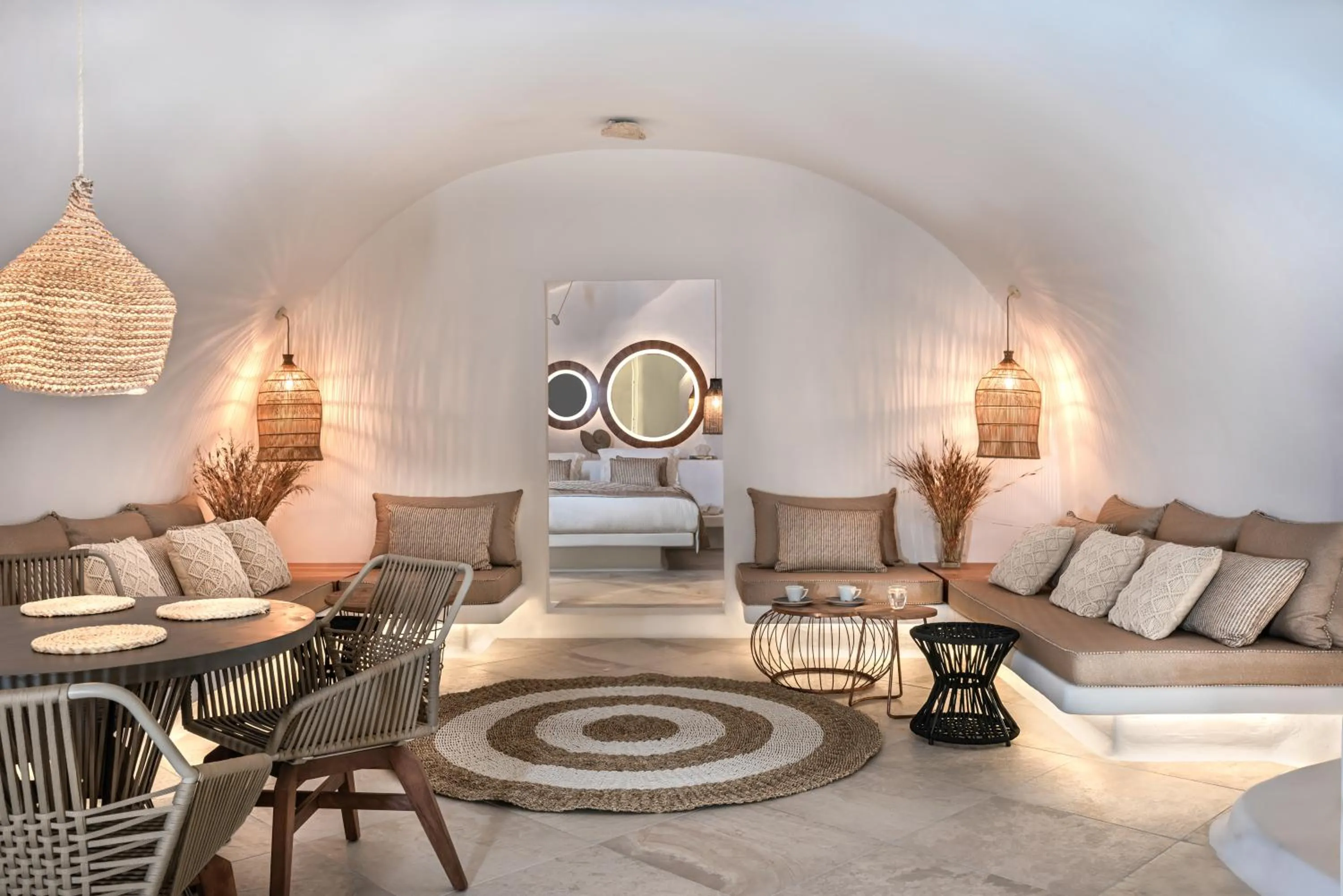 Living room in White Santorini