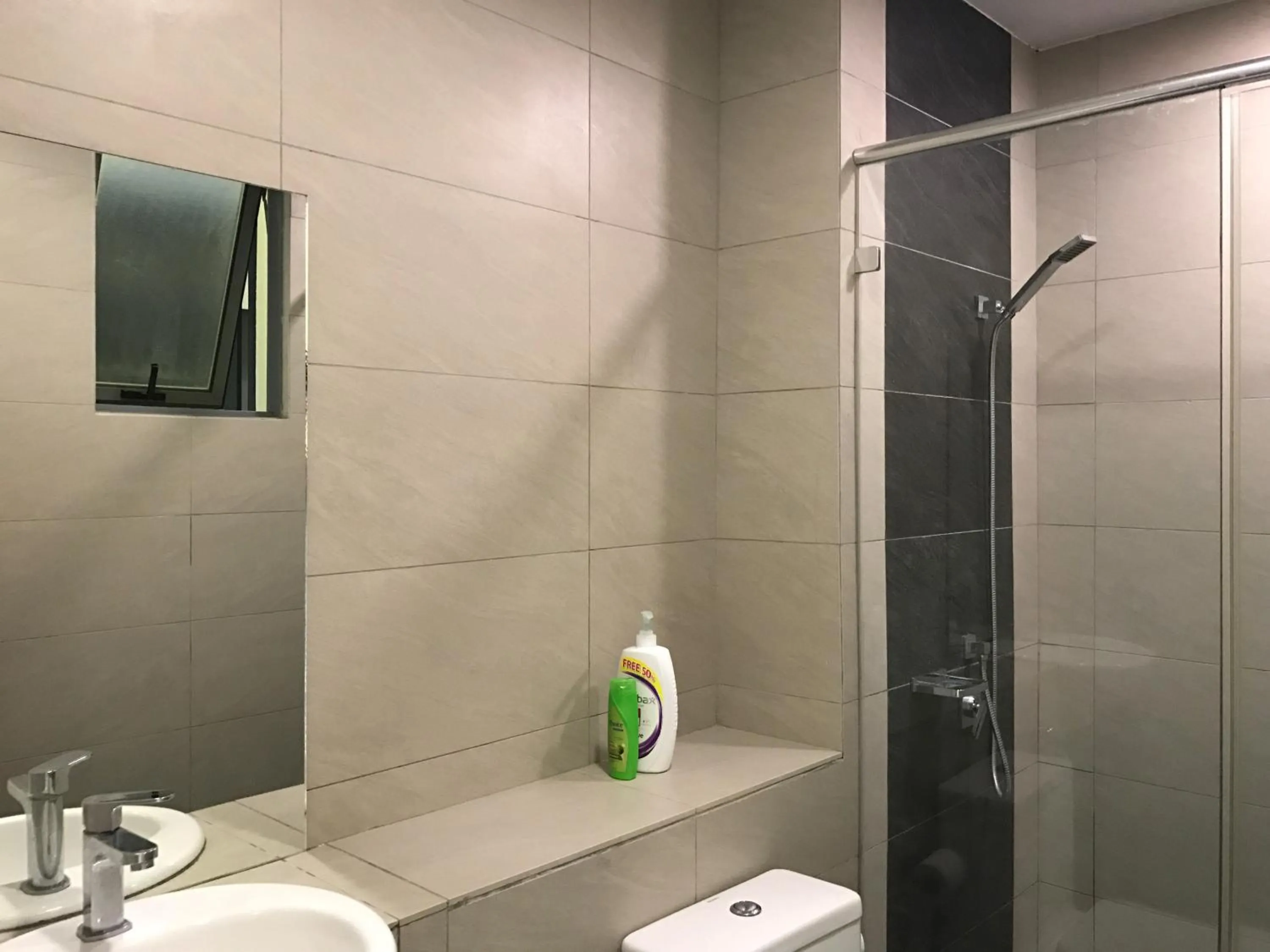 Shower in Sunset Seaview Vacation Condos @ IMAGO Shopping Mall