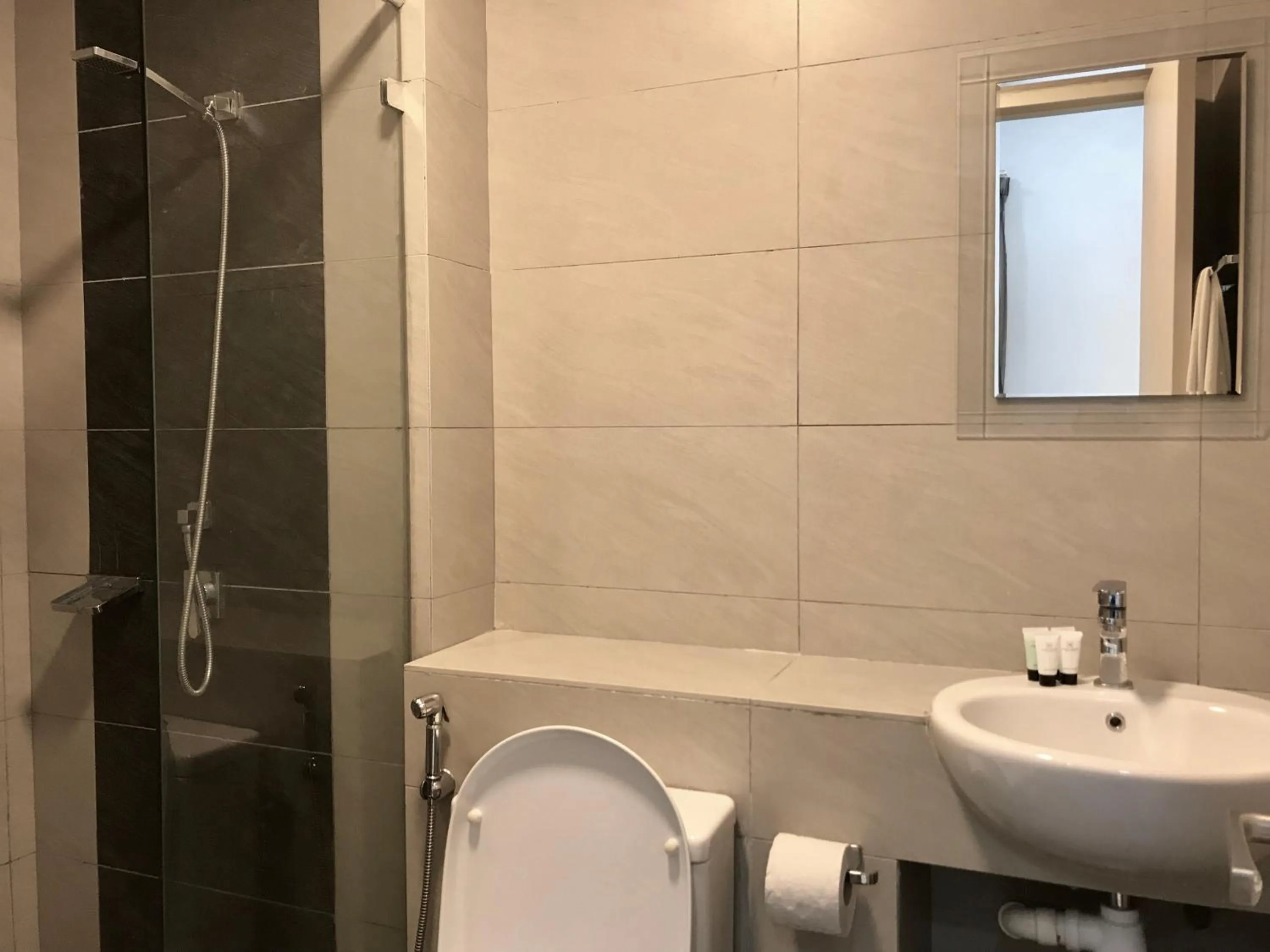 Bathroom in Sunset Seaview Vacation Condos @ IMAGO Shopping Mall