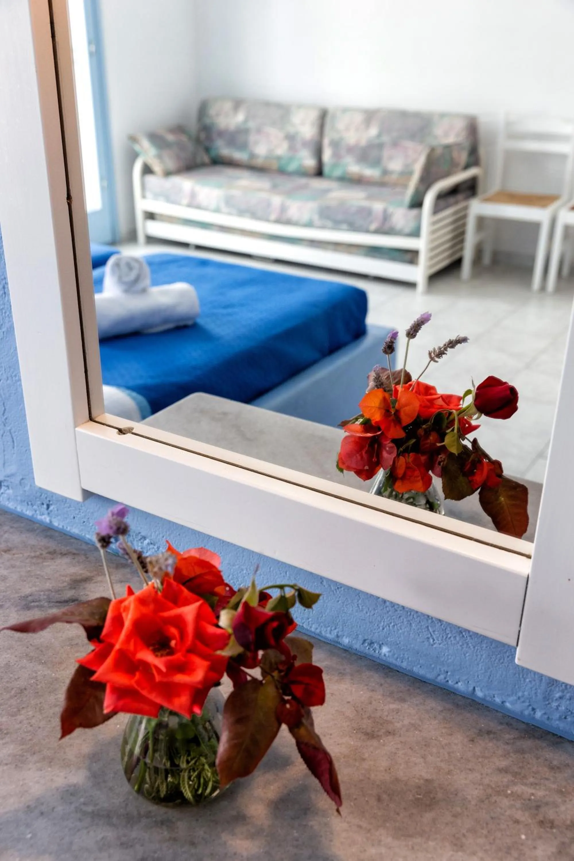 Bed in Stratos Apartments & Studios