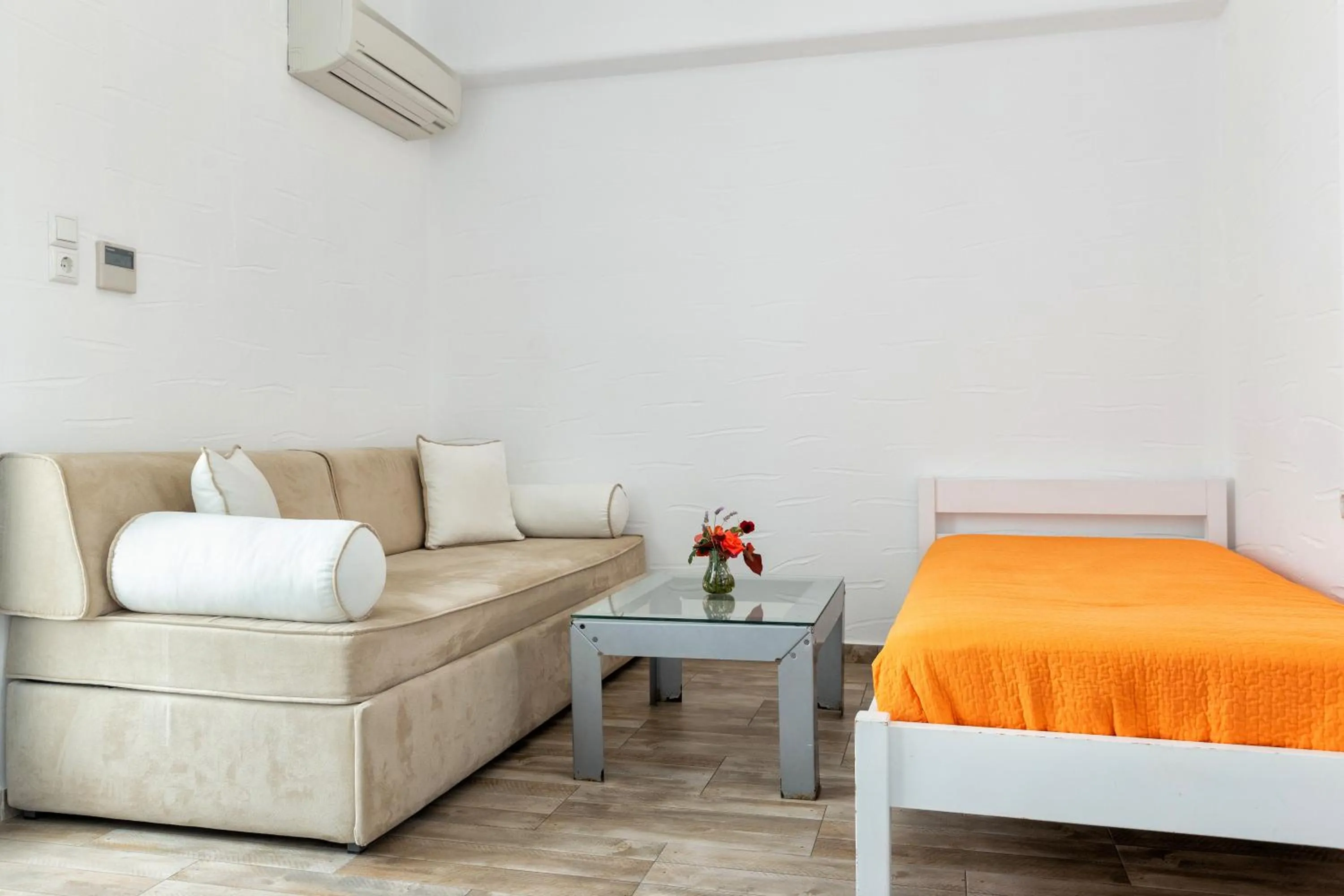 Living room in Stratos Apartments & Studios