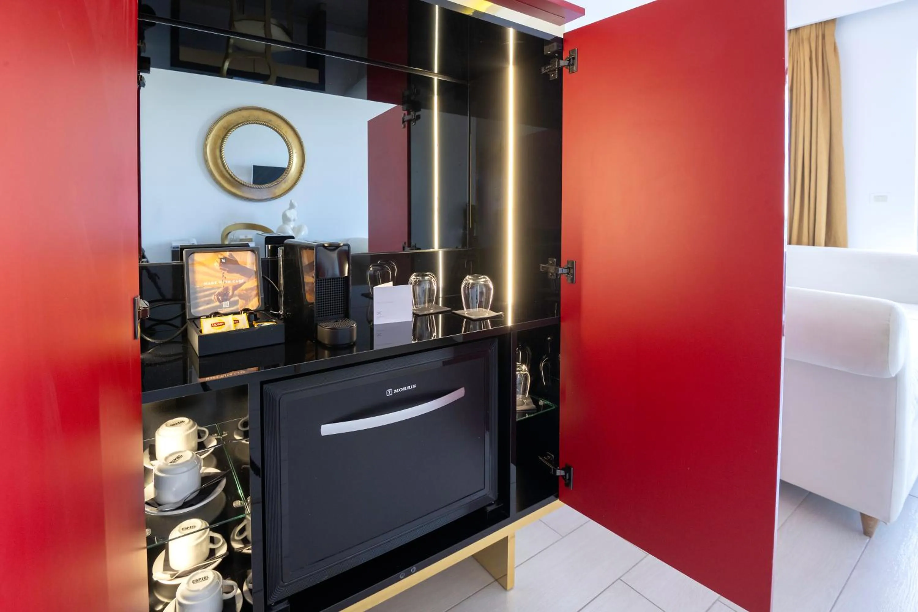 minibar, Bed in Diamond Deluxe Hotel - Adults Only