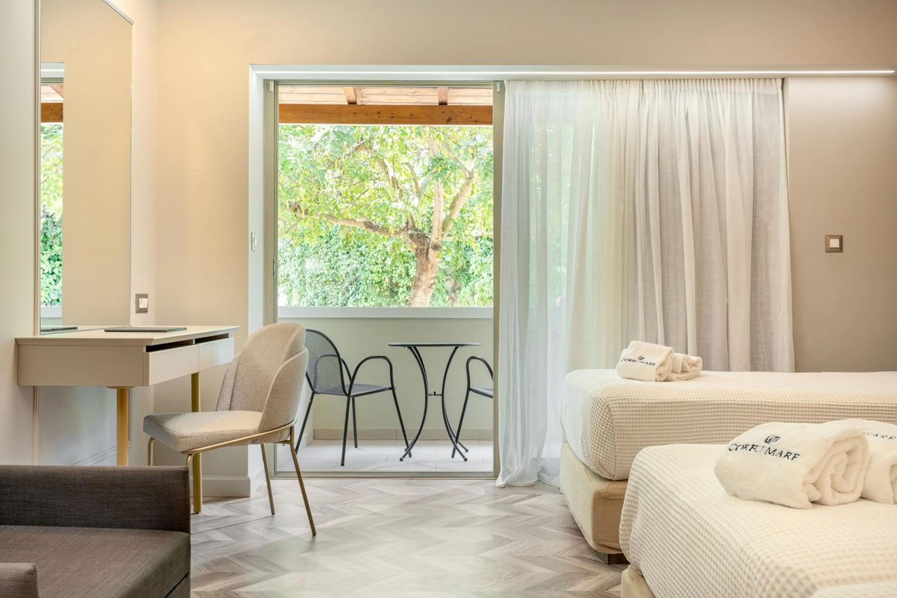 Seating area in Corfu Mare Boutique Hotel -Adults only