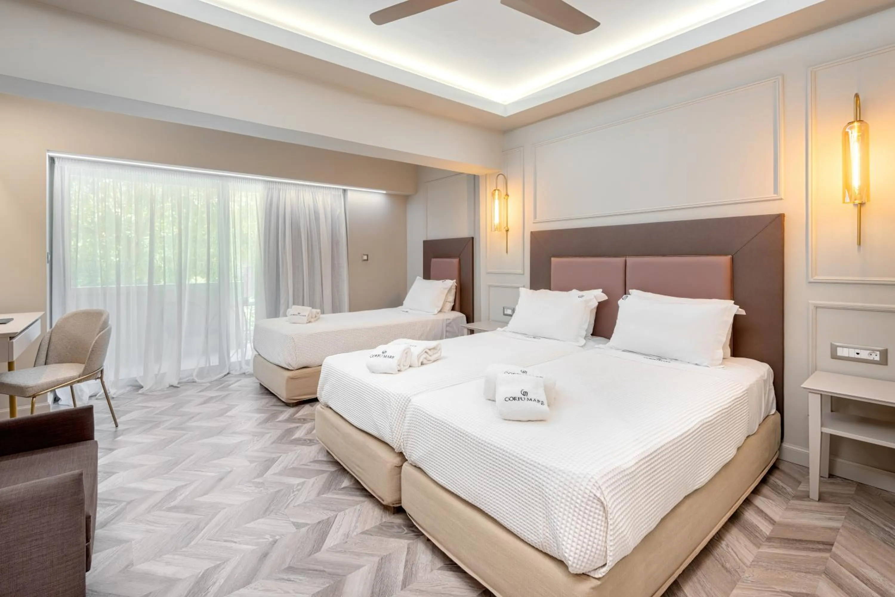 Photo of the whole room, Bed in Corfu Mare Boutique Hotel -Adults only