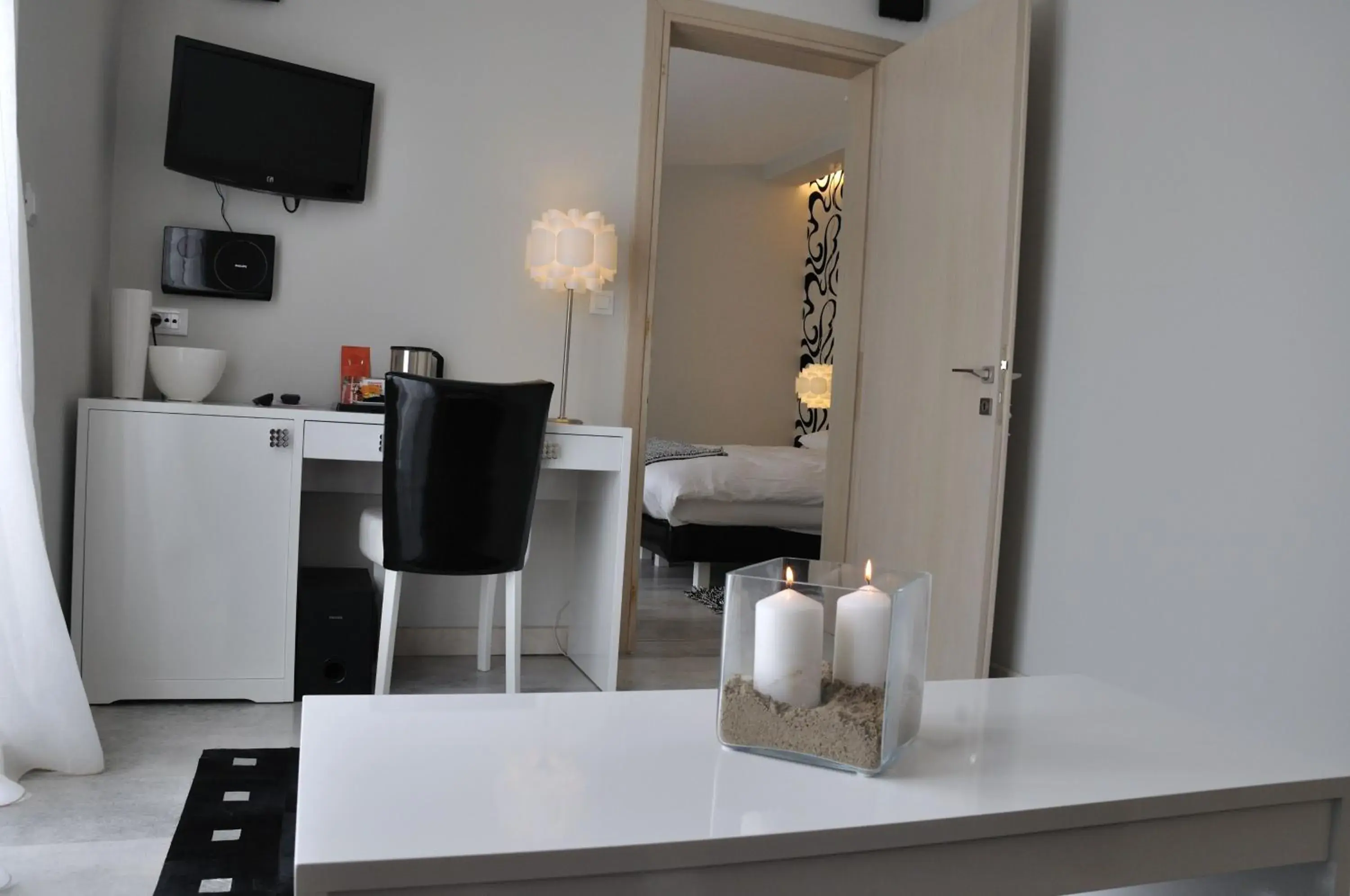 Seating area, Bed in Corfu Mare Boutique Hotel -Adults only Seating area, Bed in Corfu Mare Boutique Hotel -Adults only