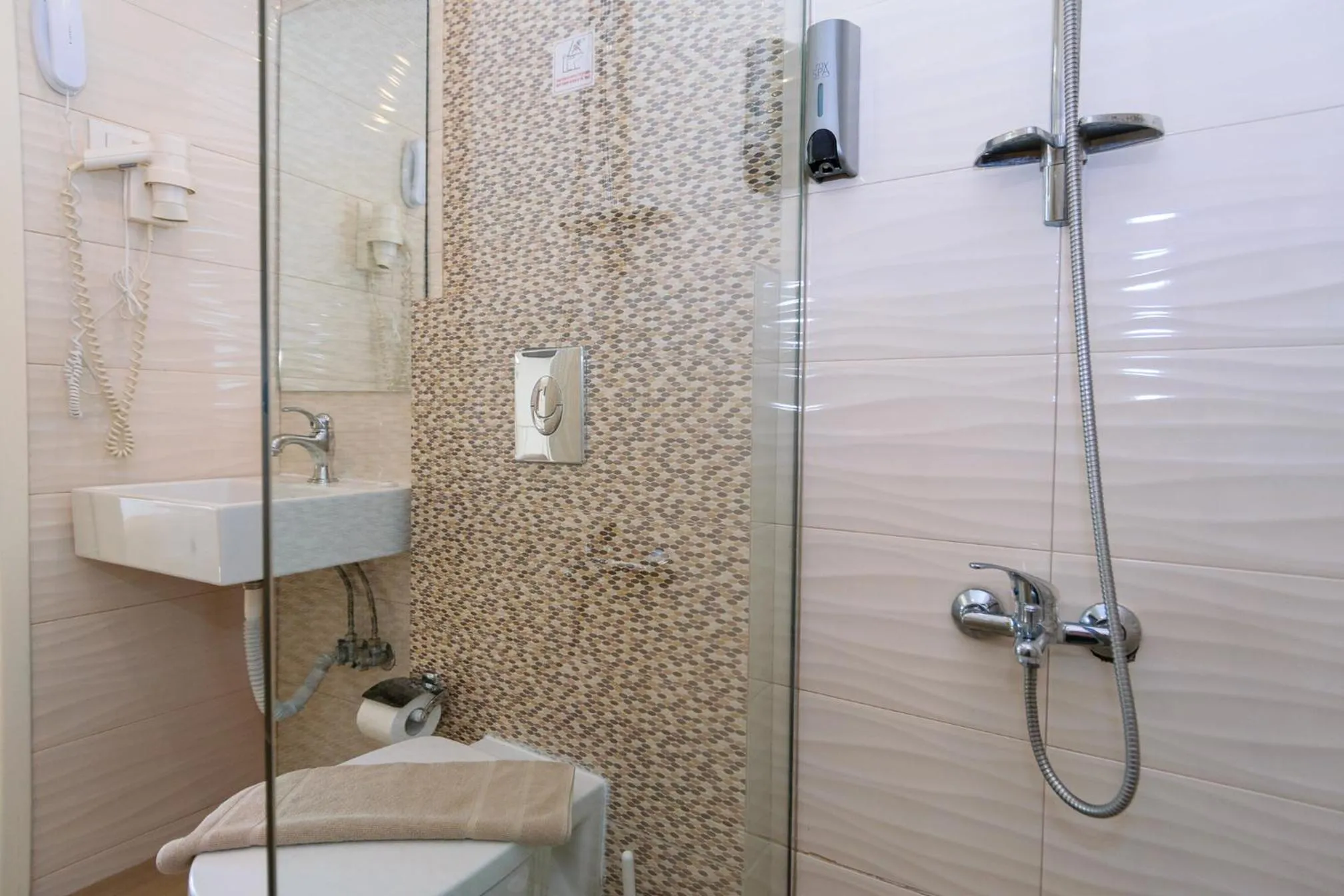Shower in Archontiki City Hotel