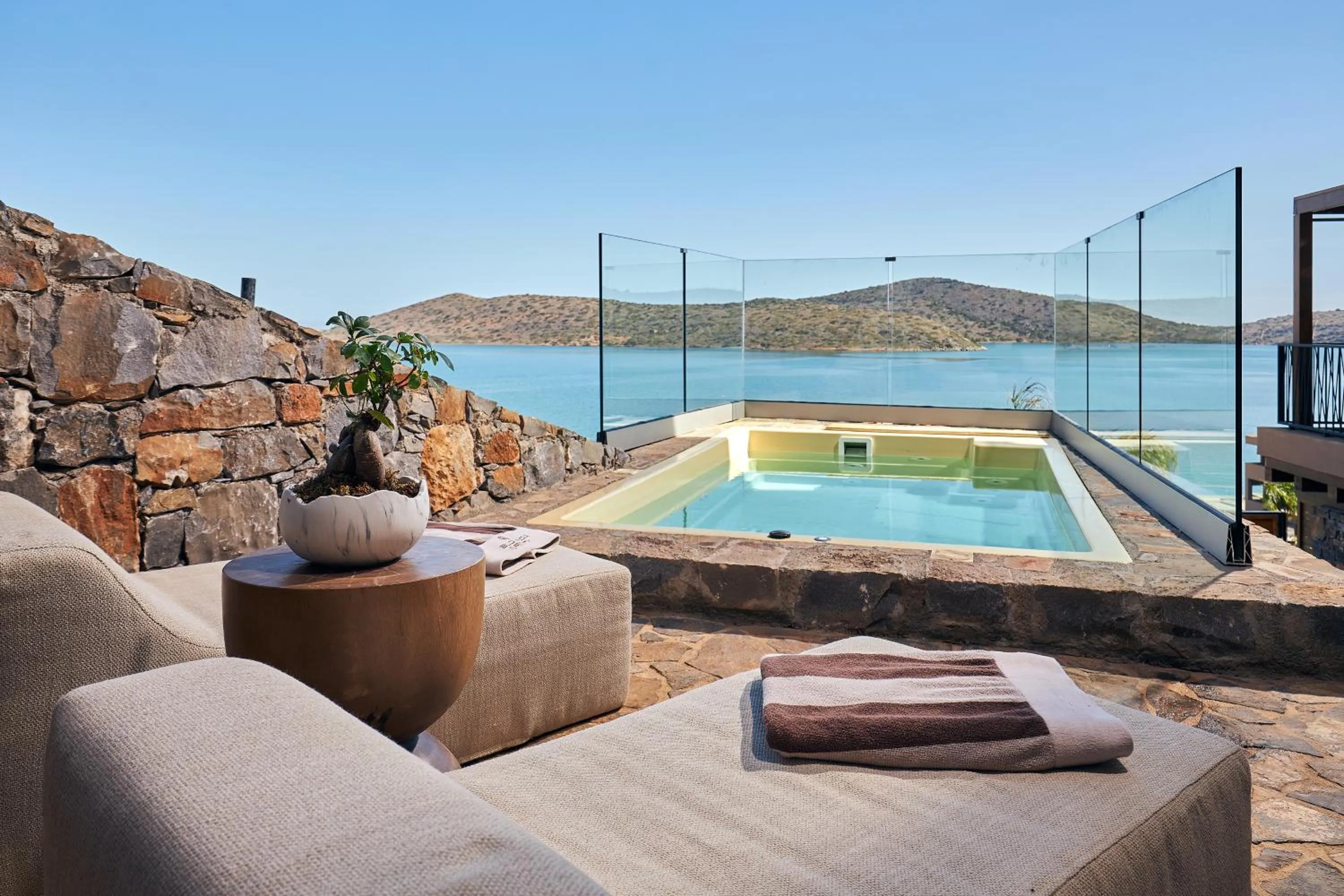 Pool view in Enorme Infinity Elounda - Adults Only