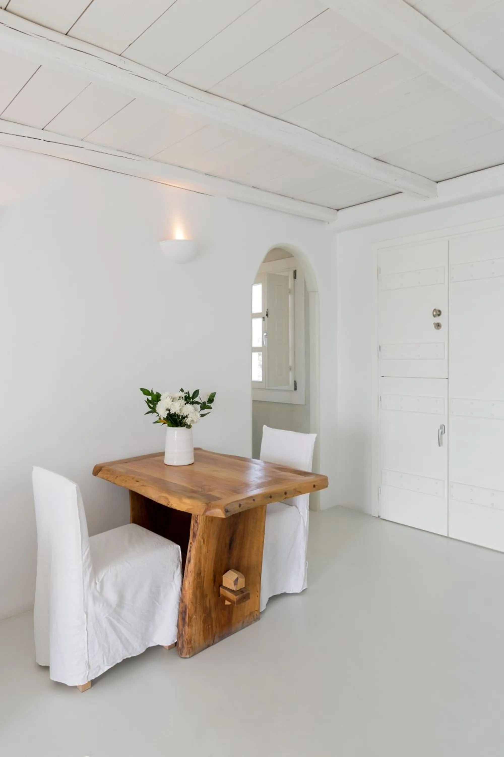 Dining area in Aenaon Villas