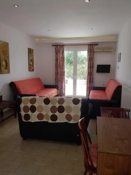 Living room in Seaview Apartments Tsilivi