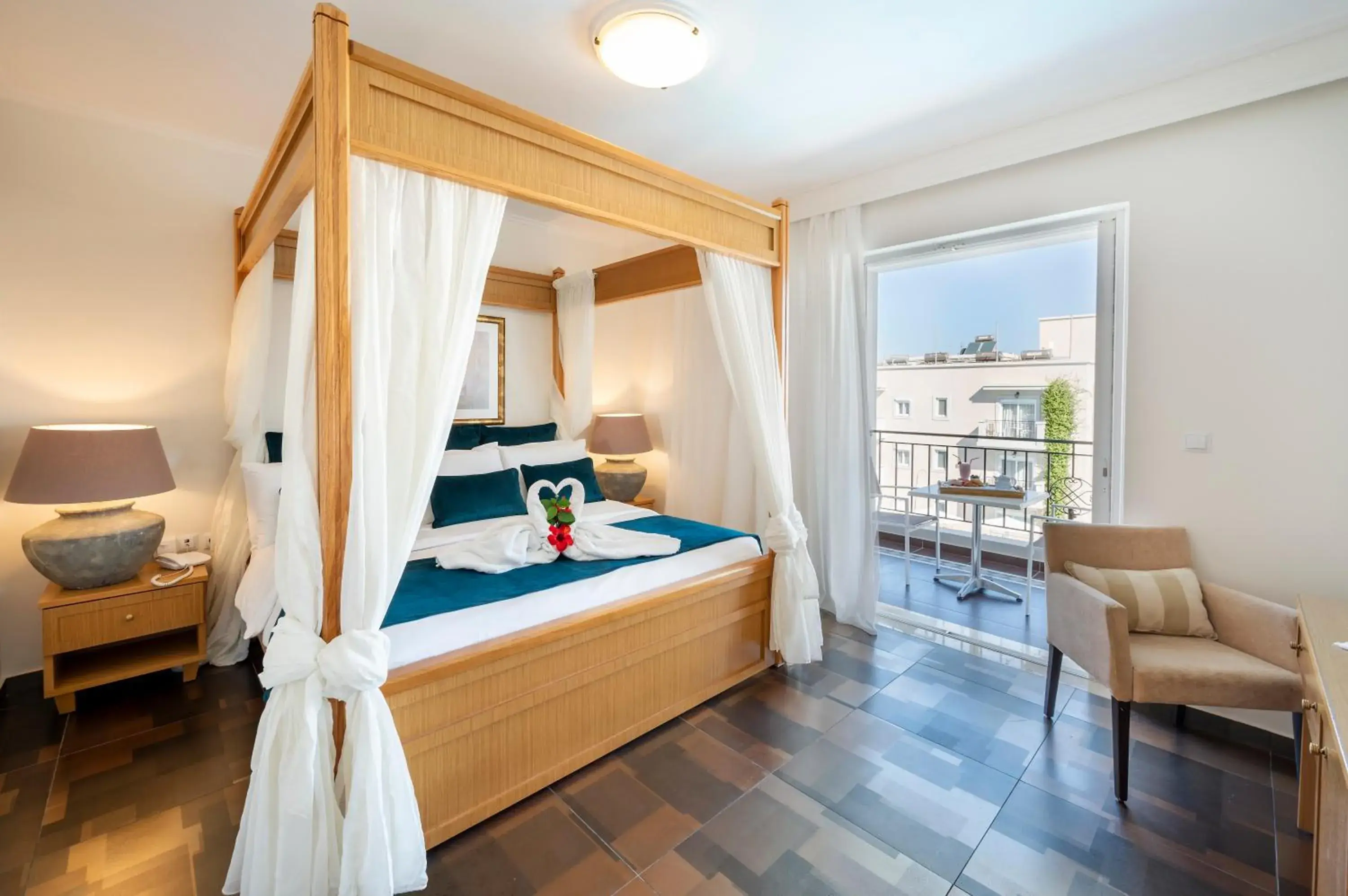 Bed in Peridis Family Resort Bed in Peridis Family Resort