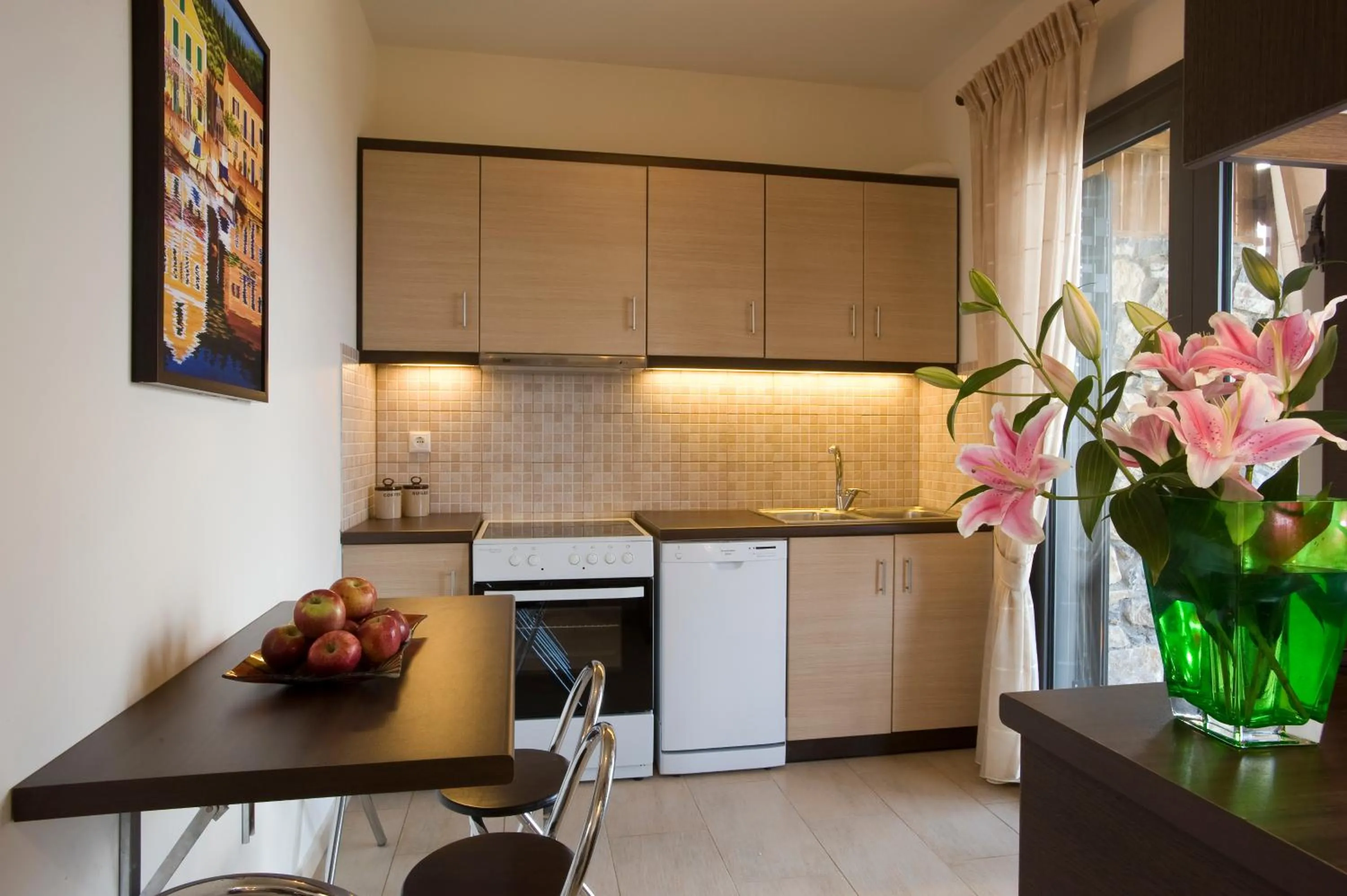 kitchen in Elounda Solfez Villas