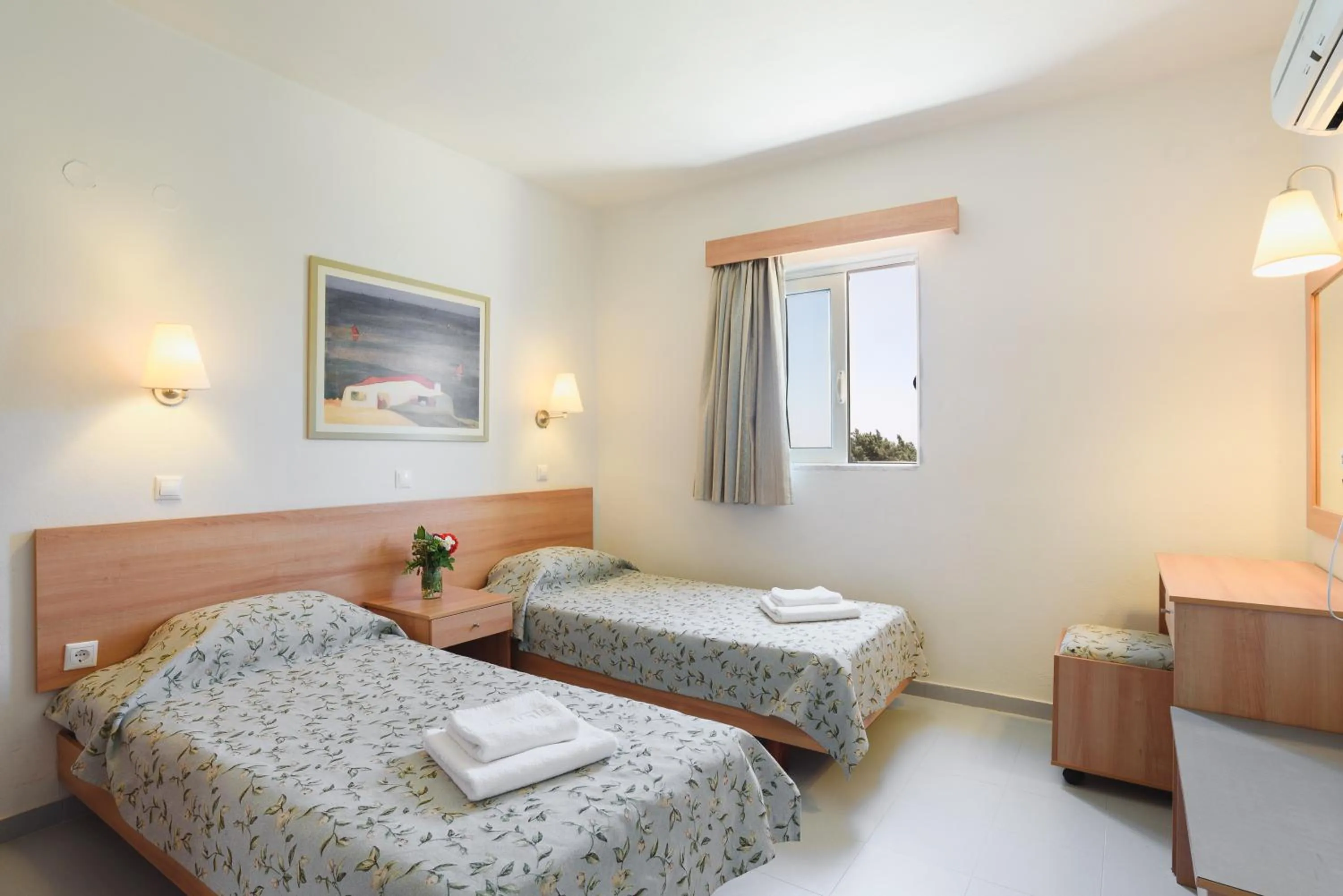 Bed in Matina Pefkos Aparthotel