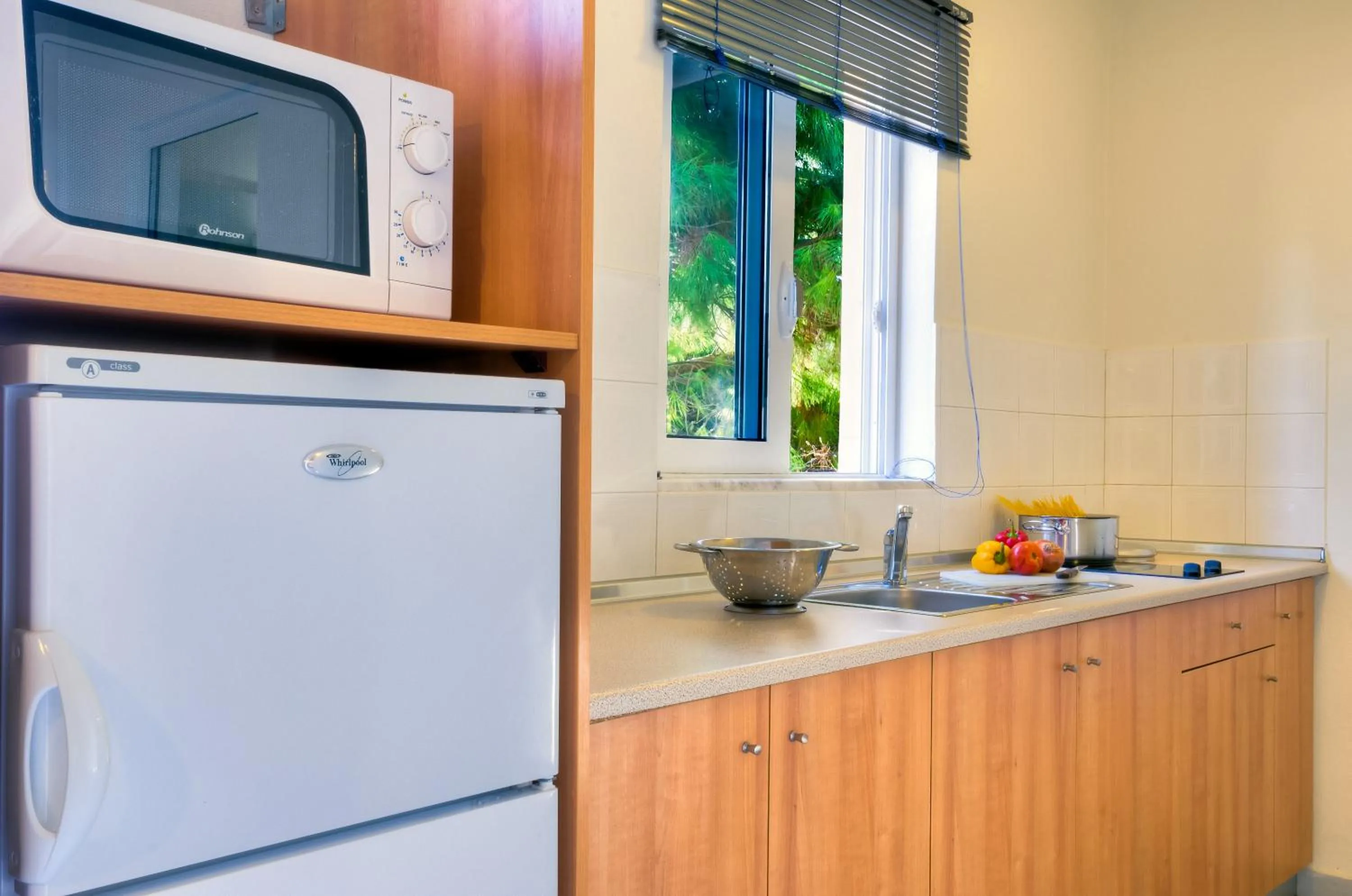 Kitchen or kitchenette in Matina Pefkos Aparthotel