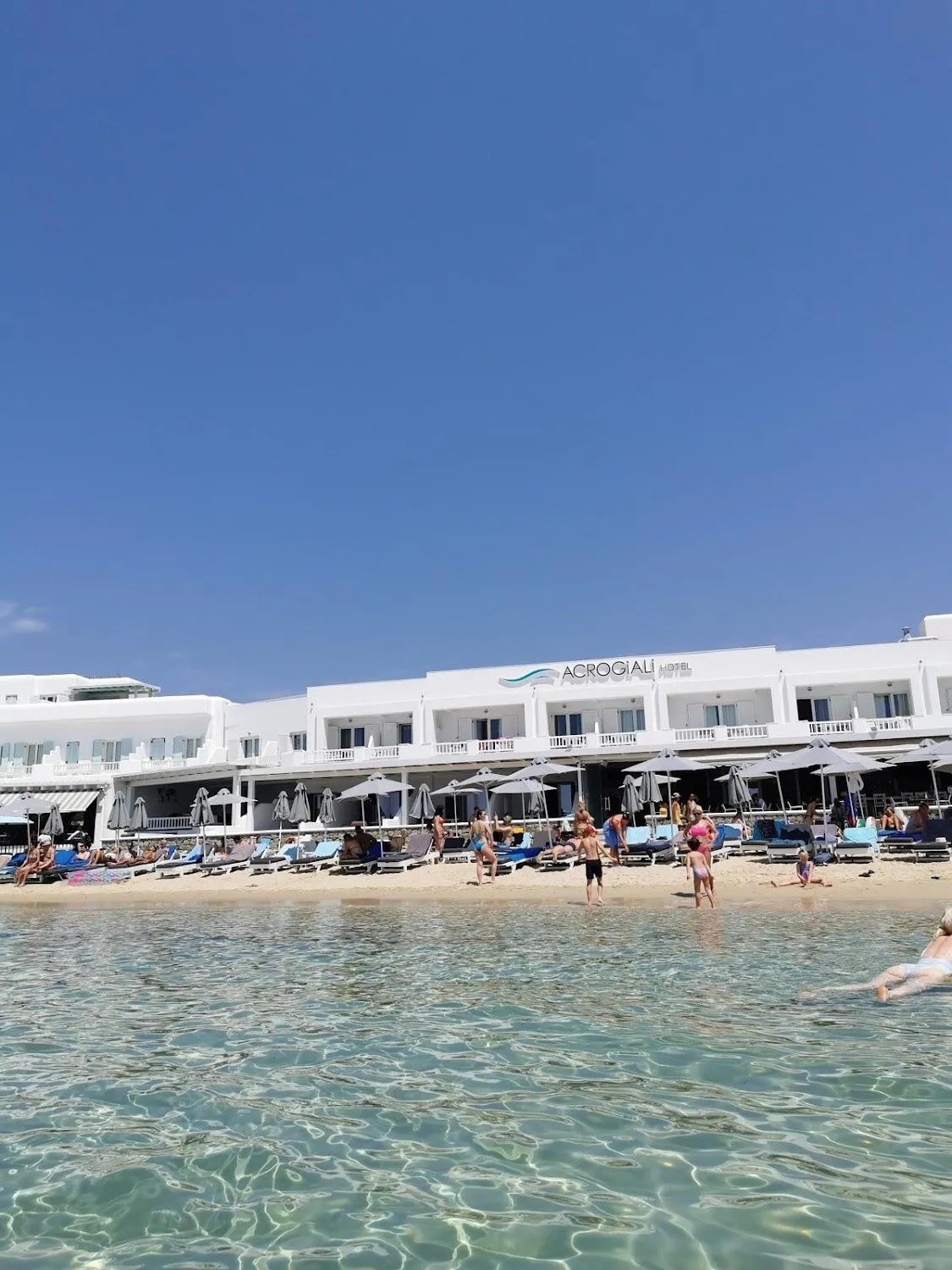 Property building in Acrogiali Beachfront Hotel Mykonos