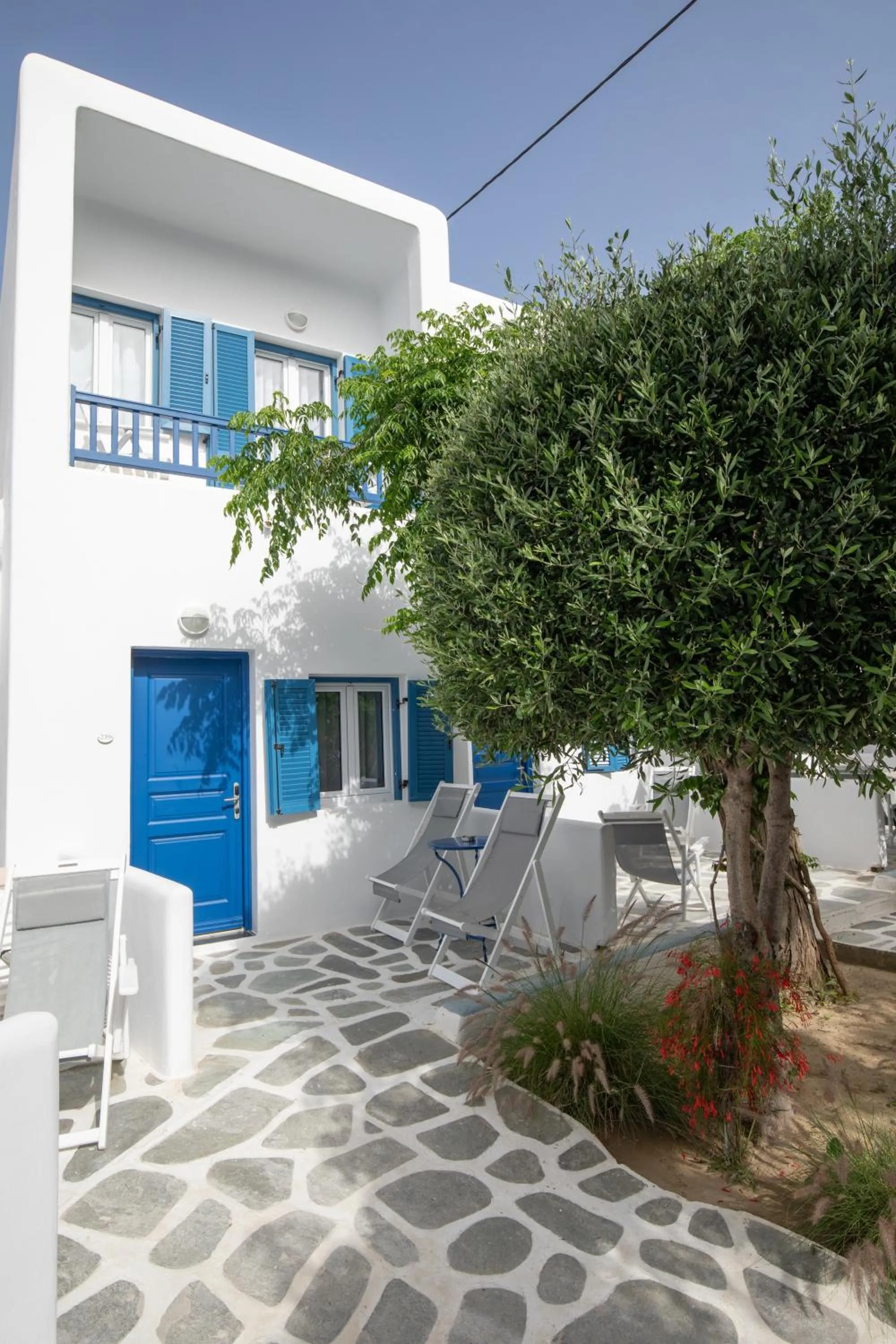 Patio in Acrogiali Beachfront Hotel Mykonos