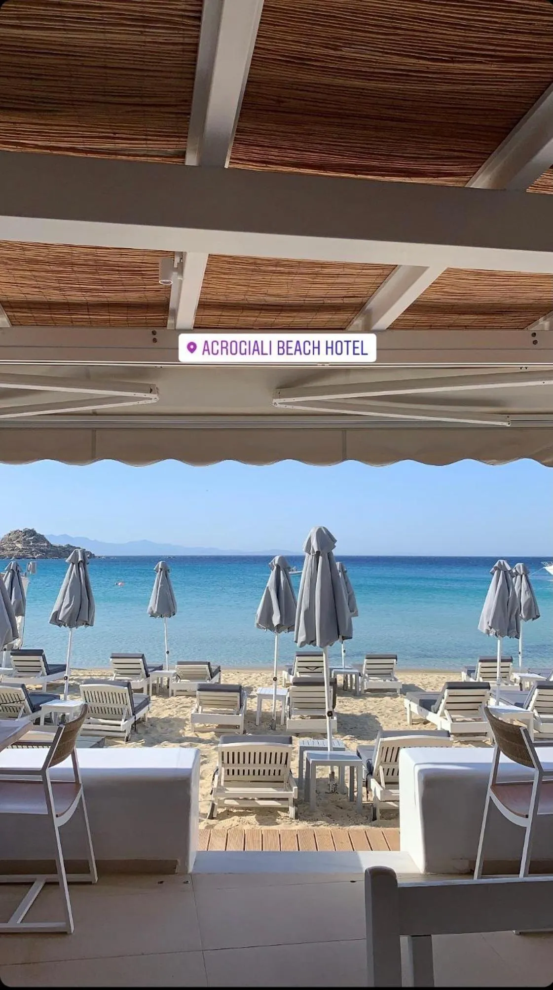 Restaurant/places to eat in Acrogiali Beachfront Hotel Mykonos