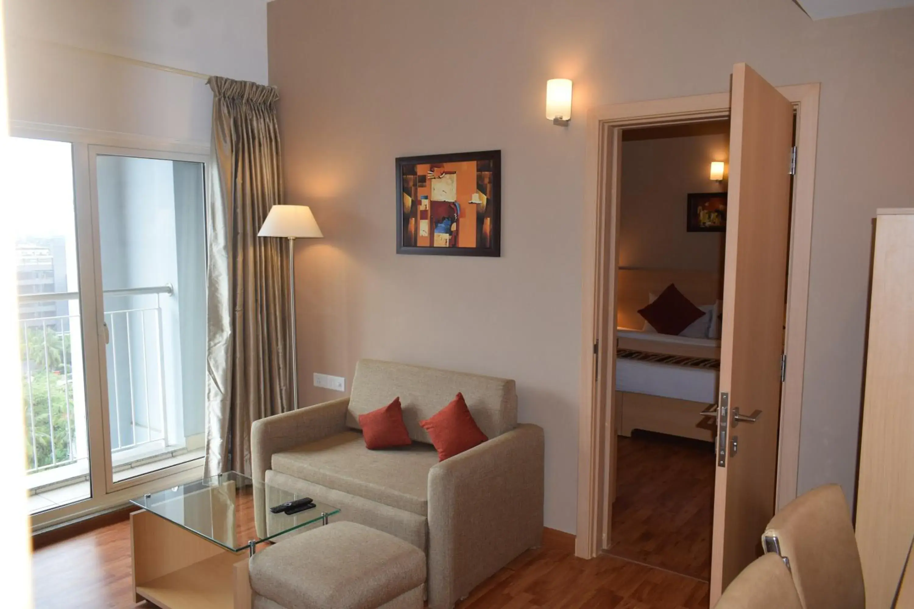 Living room, Bed in Starlit Suites Kochi Living room, Bed in Starlit Suites Kochi