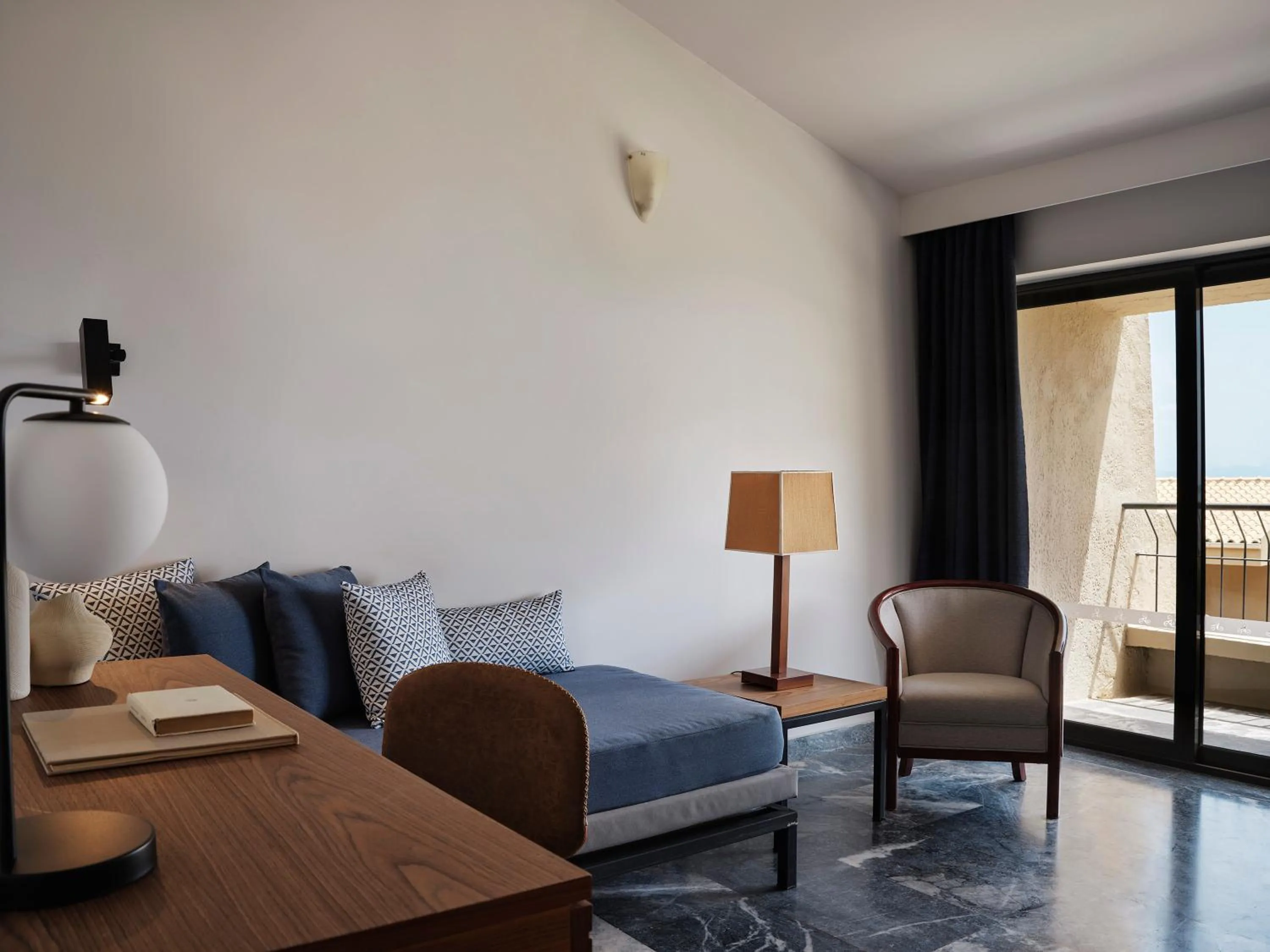 Seating area in Aeolos Beach Resort