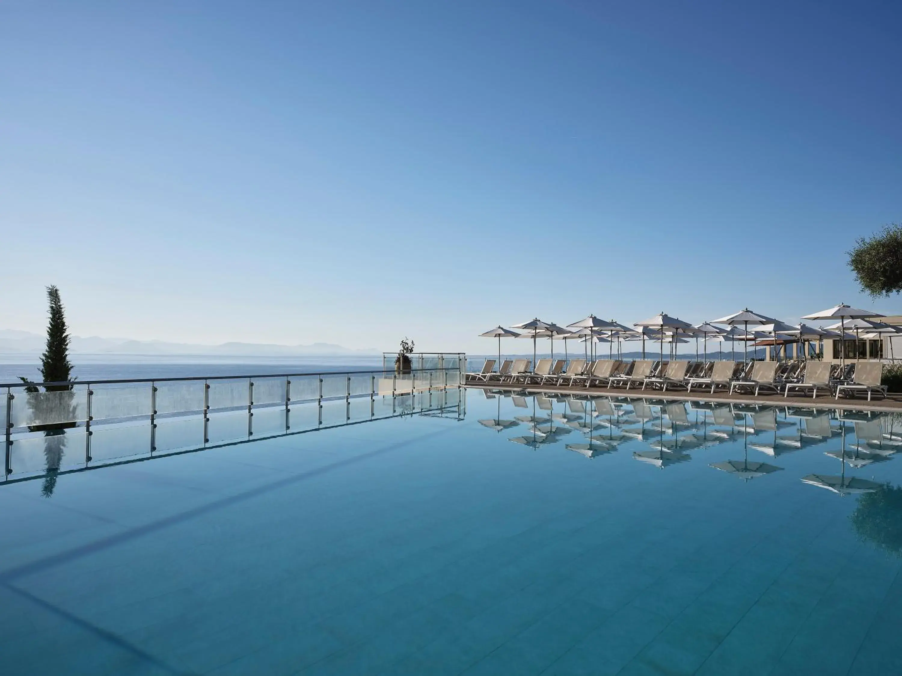 Pool view in Aeolos Beach Resort Pool view in Aeolos Beach Resort