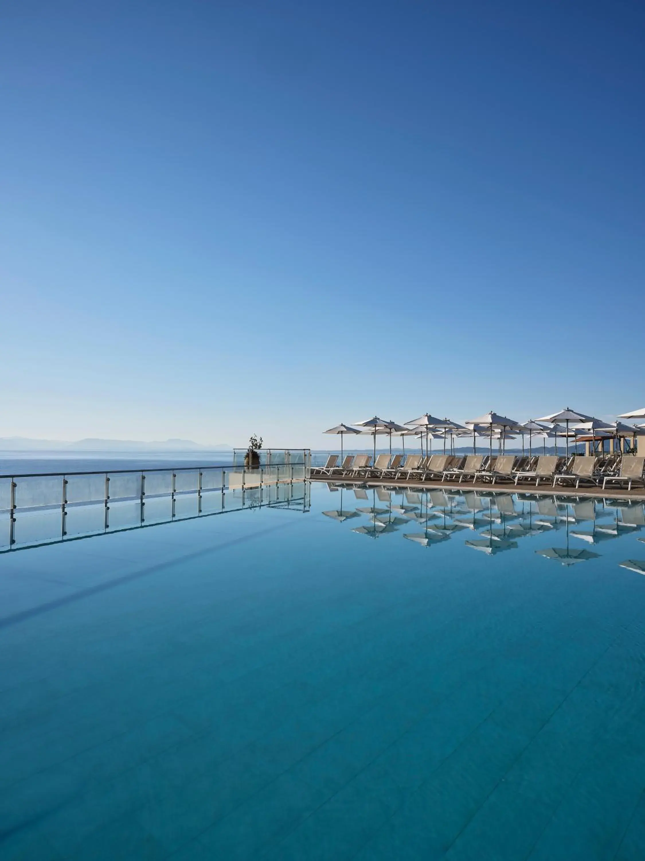 Pool view in Aeolos Beach Resort Pool view in Aeolos Beach Resort