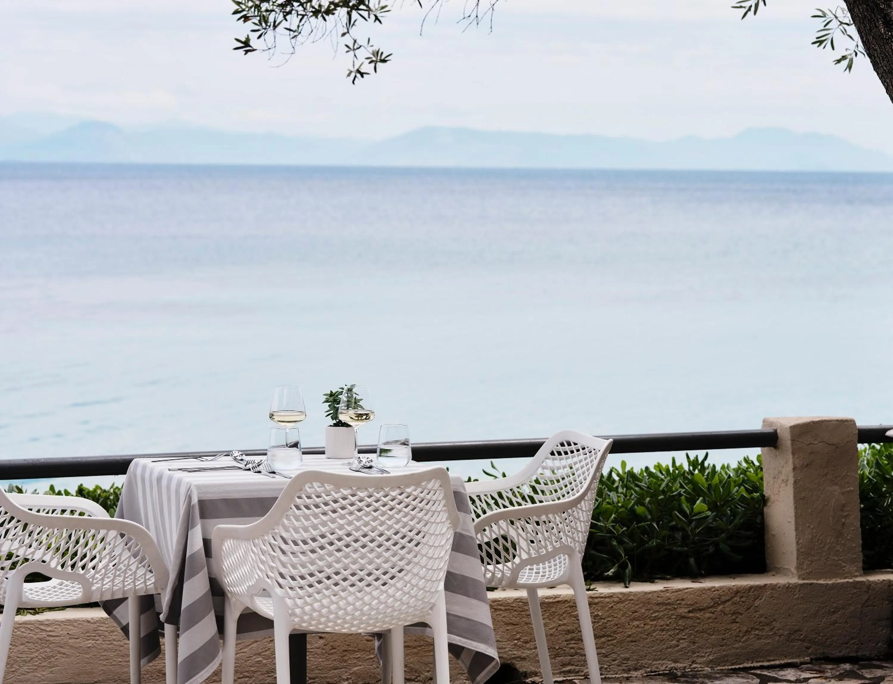 Patio in Aeolos Beach Resort