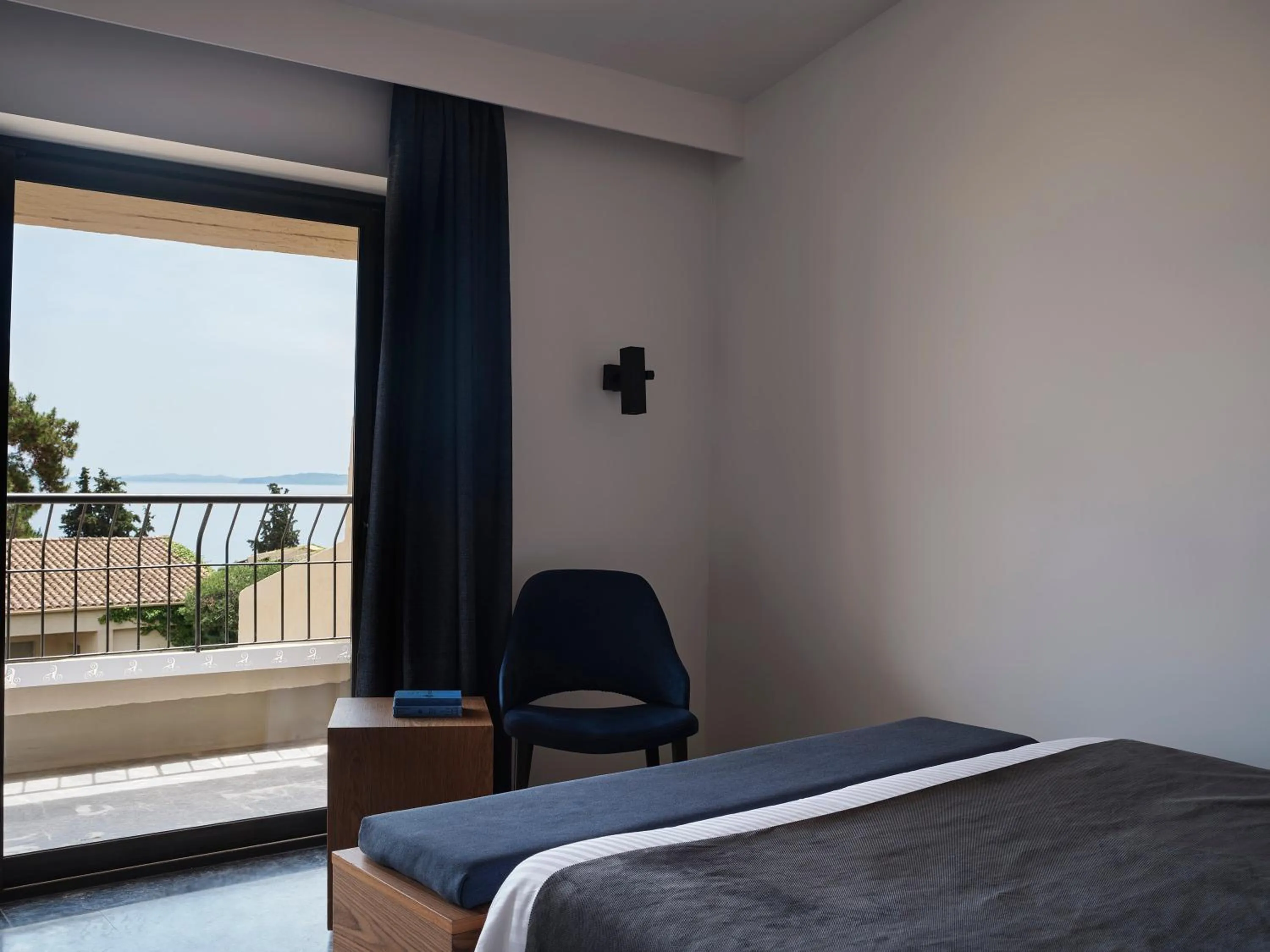 View (from property/room), Bed in Aeolos Beach Resort