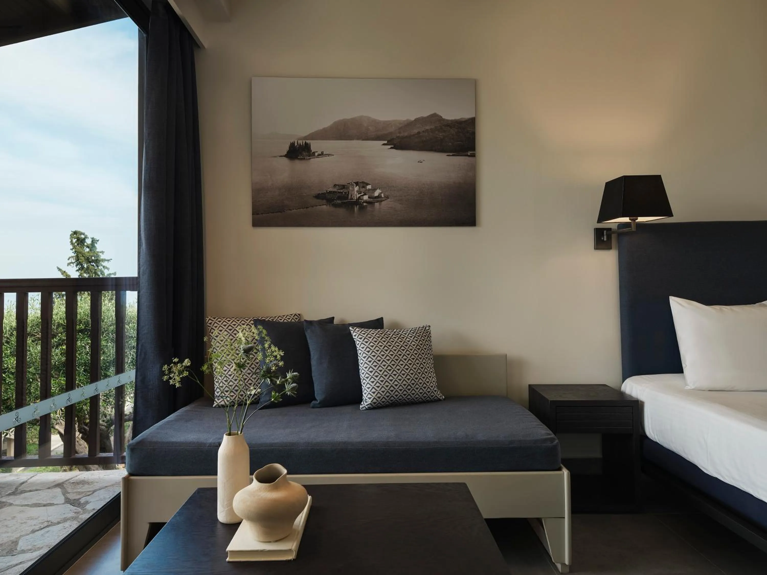 Seating area in Aeolos Beach Resort