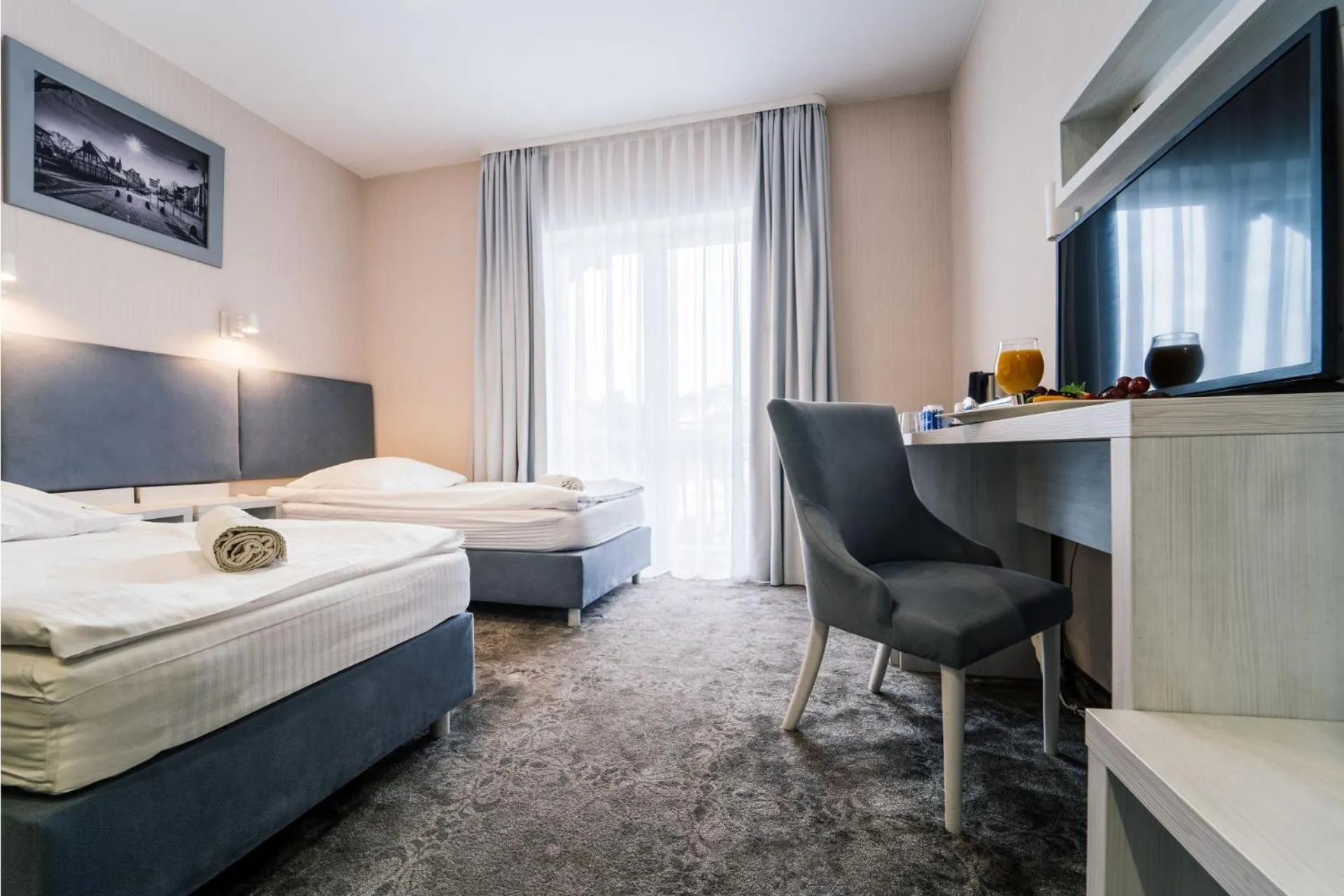 Bed in Hotel Jantar Wellness & Spa