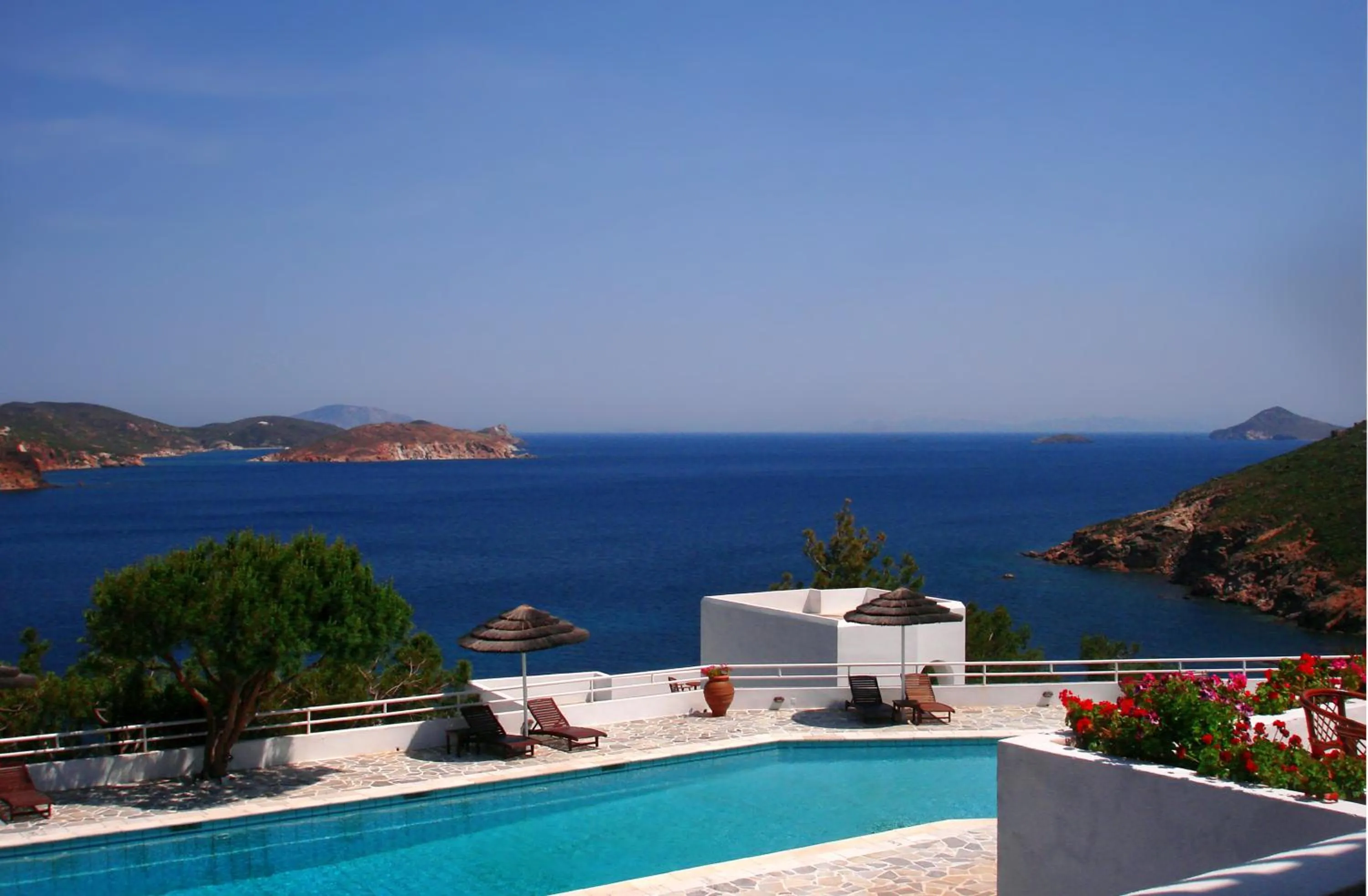 Swimming pool in Patmos Paradise Hotel