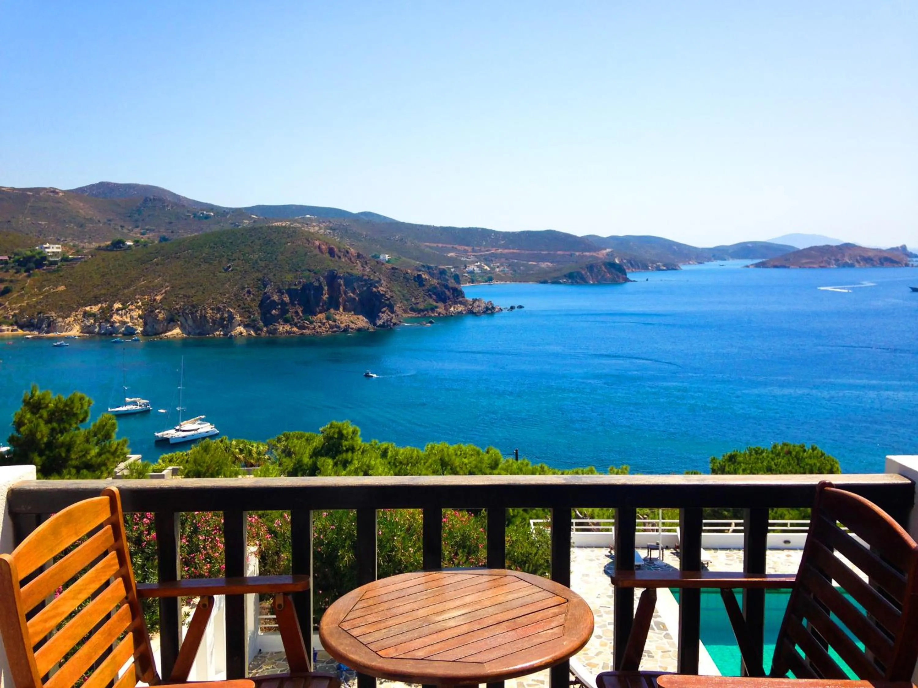 Balcony/Terrace in Patmos Paradise Hotel