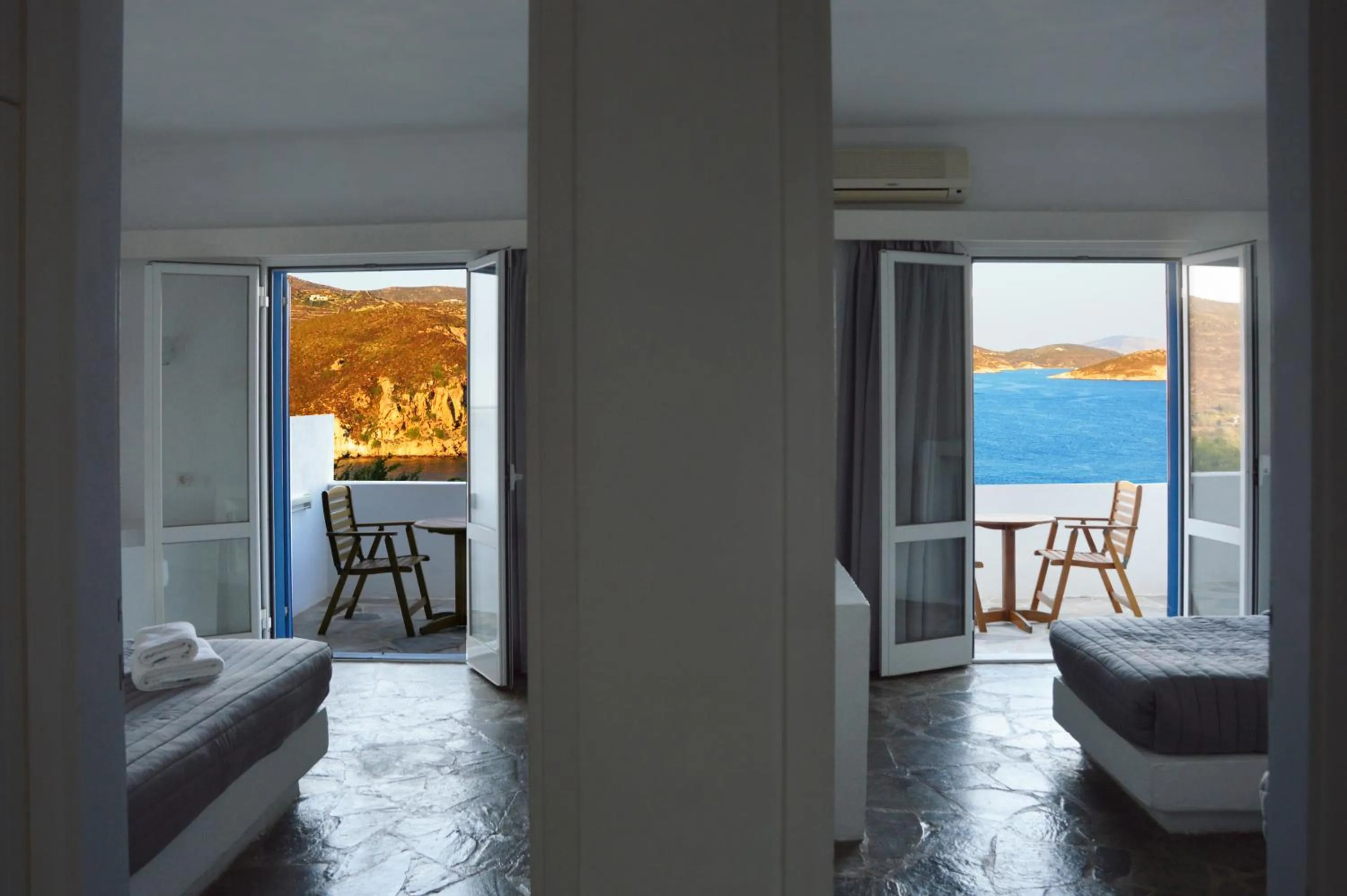 Bedroom in Patmos Paradise Hotel