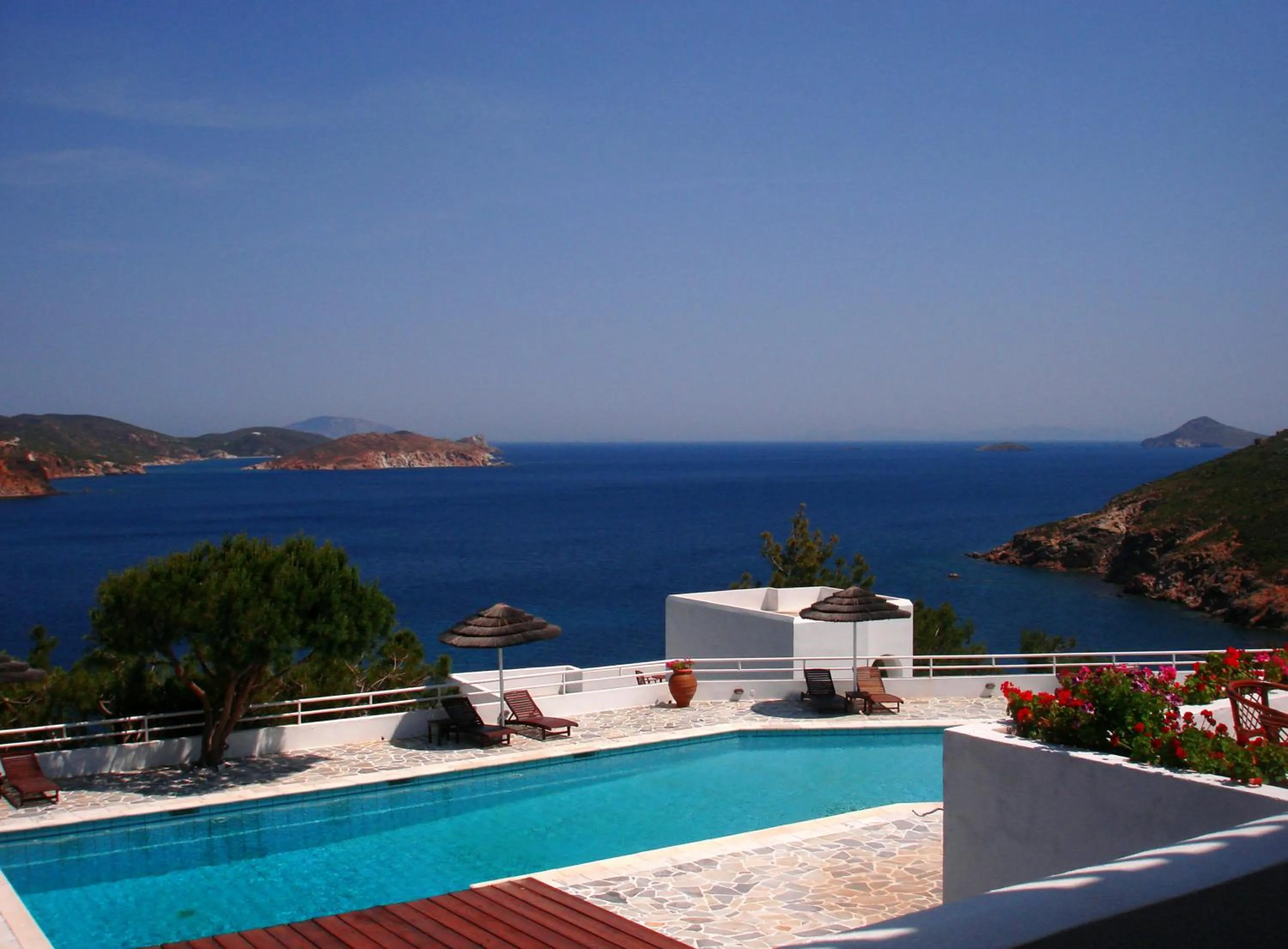 Swimming pool in Patmos Paradise Hotel