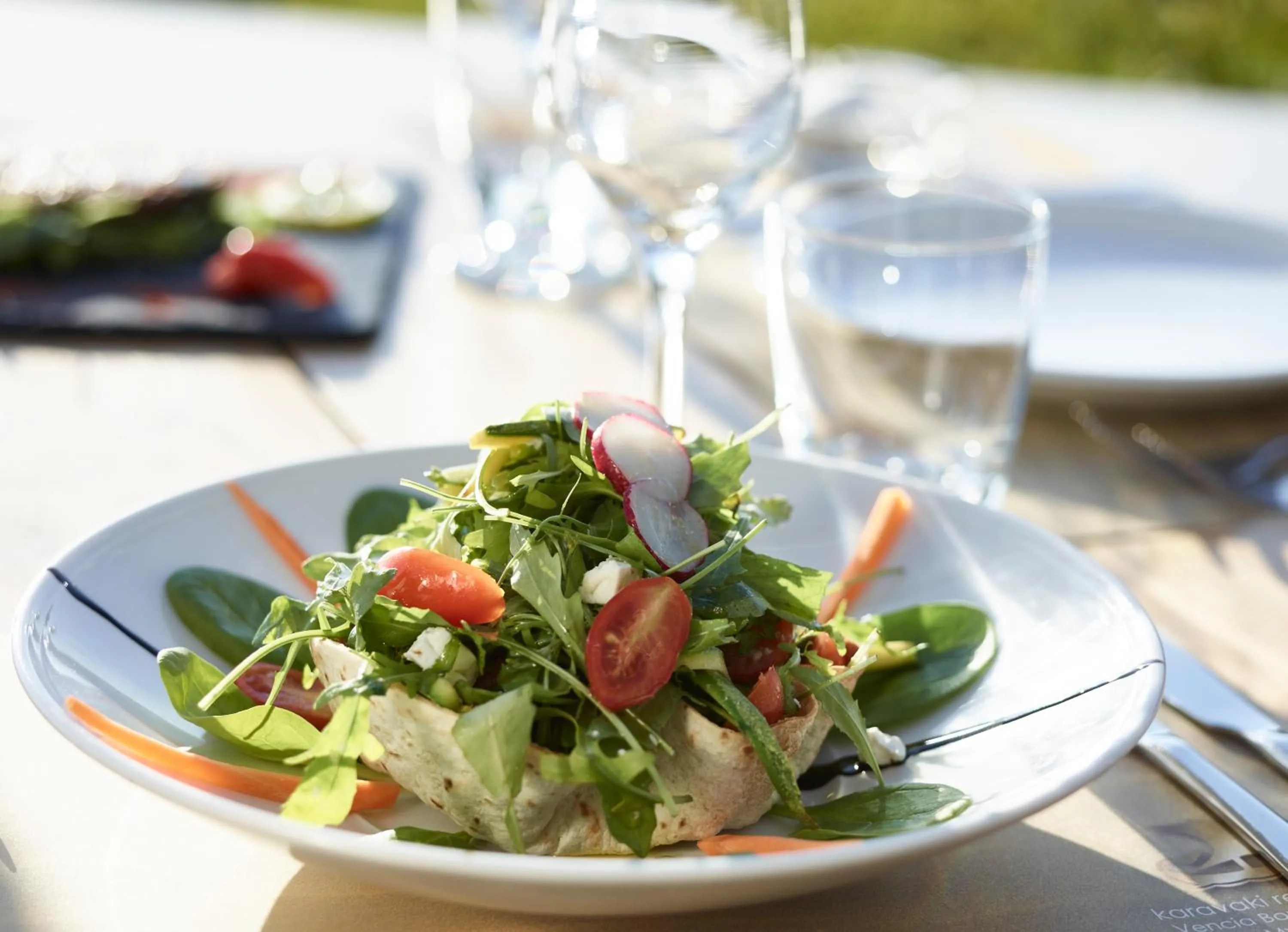 Food close-up in Vencia Boutique Hotel