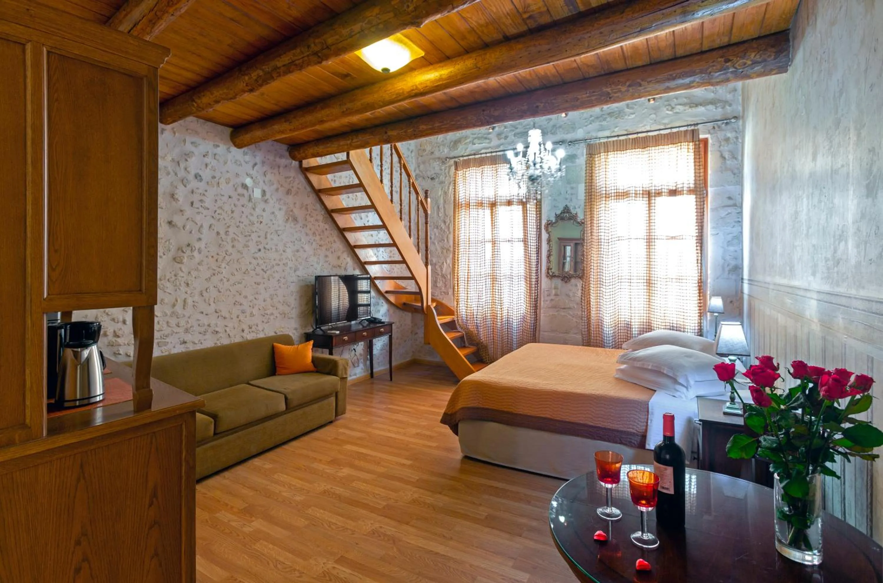 Bed in Casa Moazzo Suites and Apartments